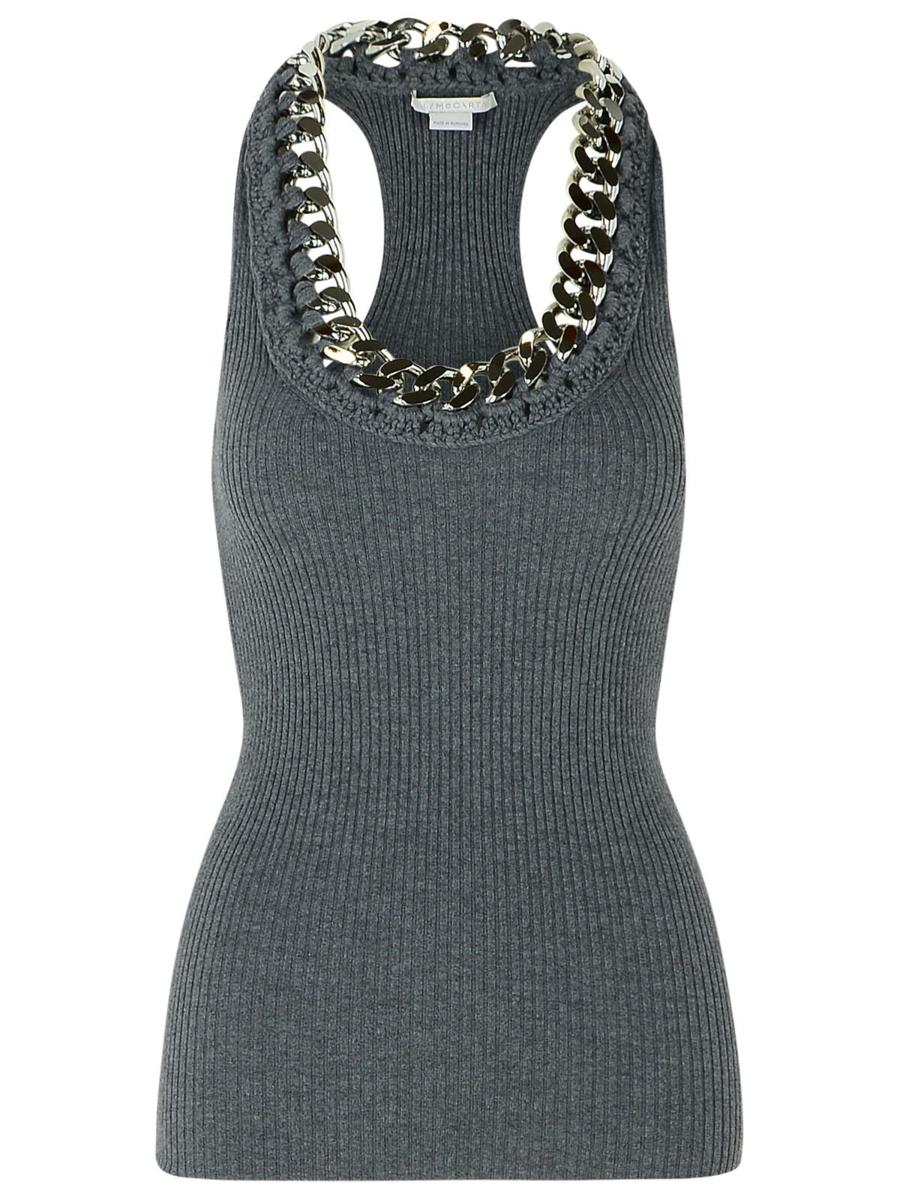 Stella McCartney Dark Grey Wool Blend Tank Top