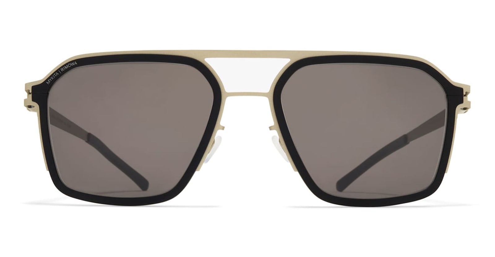 Mykita Mr003 Al3 - Titan / Black / Brown Solid Lens Sunglasses