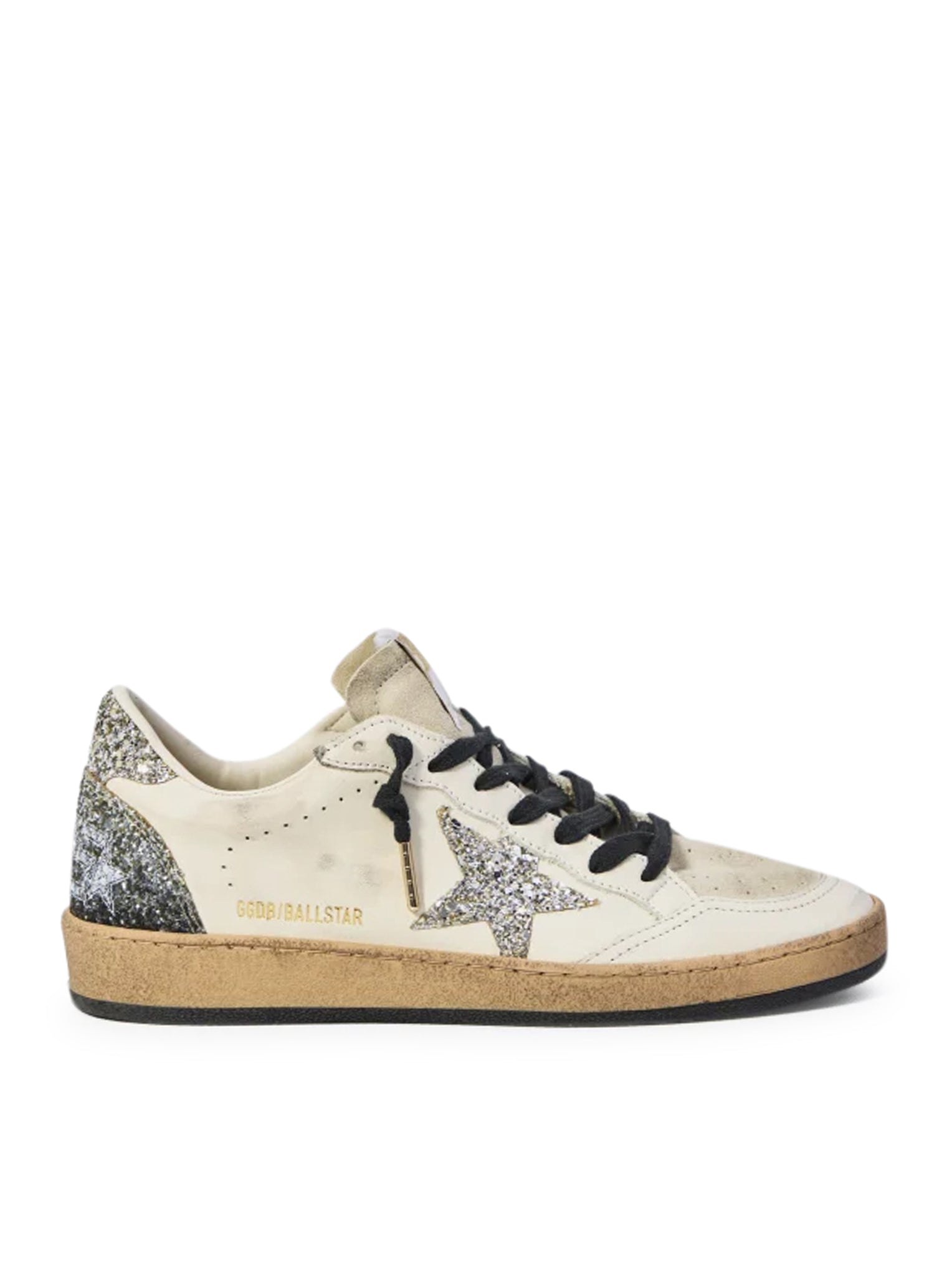 全明星皮革闪粉运动鞋 - Golden Goose Deluxe Brand - 女款