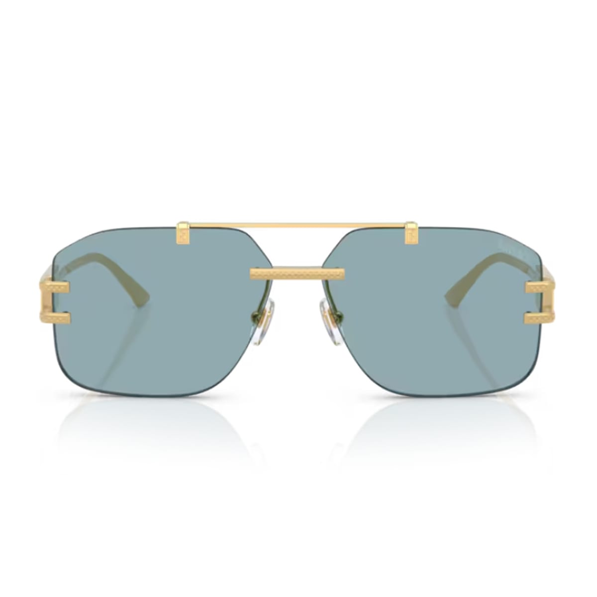Versace Eyewear Versace 0ve2275 Damier Plaque 100280 Oro Glasses
