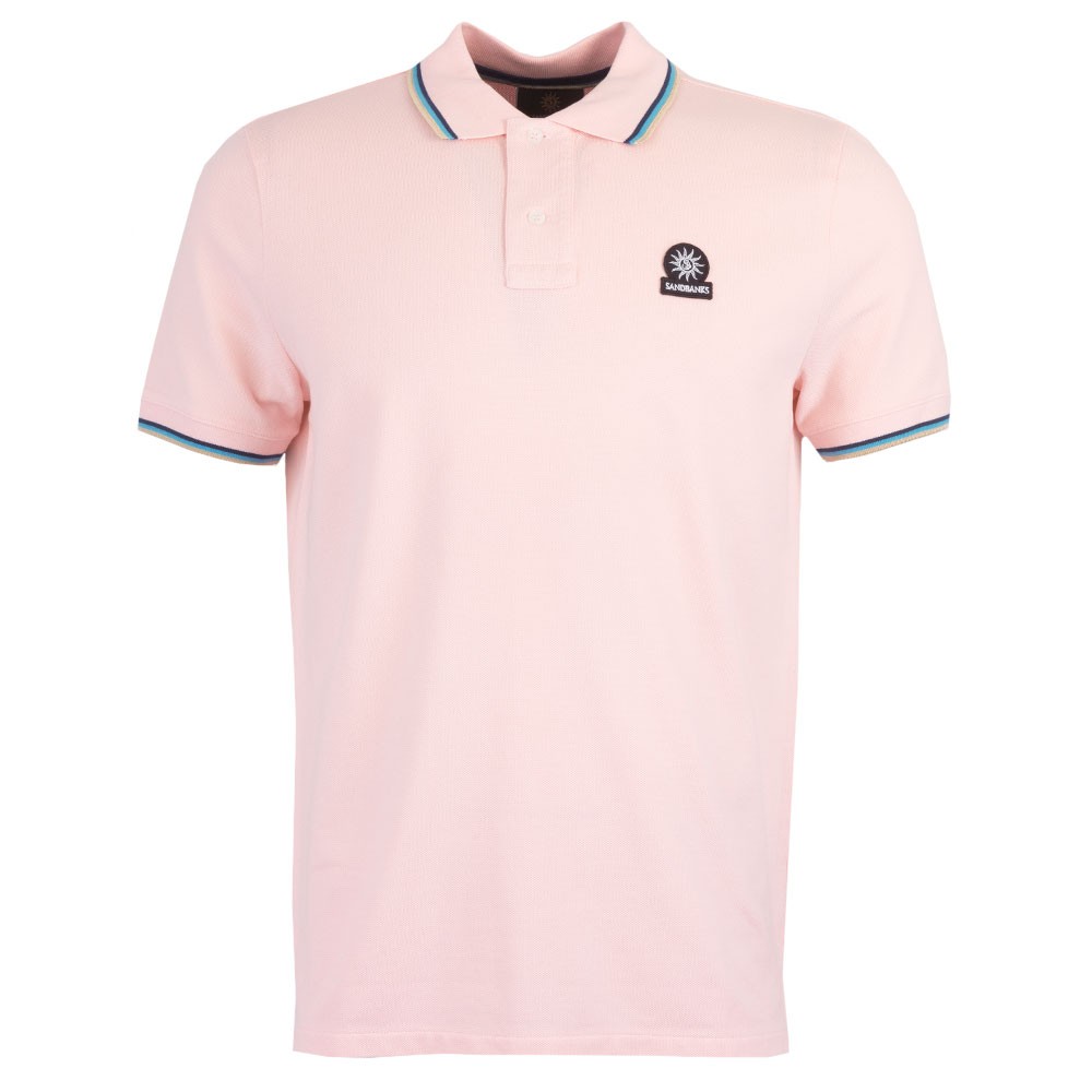 Tipped Badge Logo Polo Shirt
