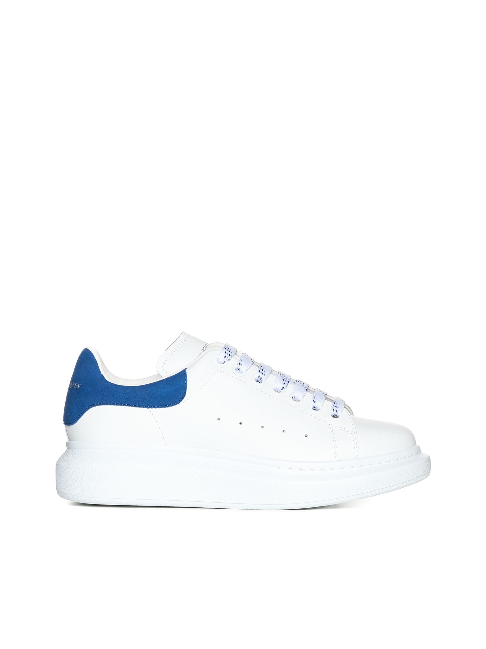 Alexander McQueen Oversized Sneakers In Leather With Contrasting Heel Tab