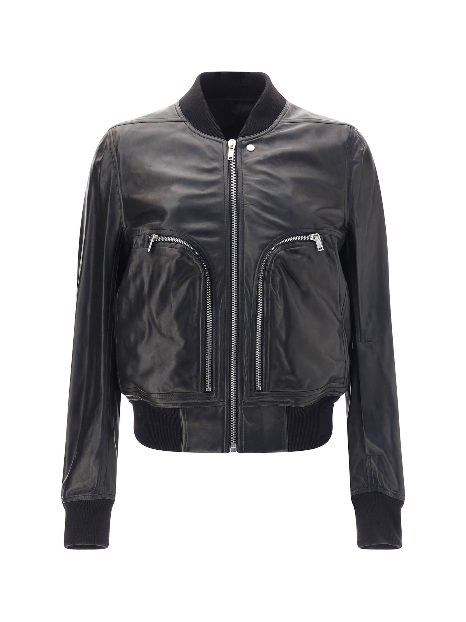 Rick Owens Bauhaus Flight Leather Jacket