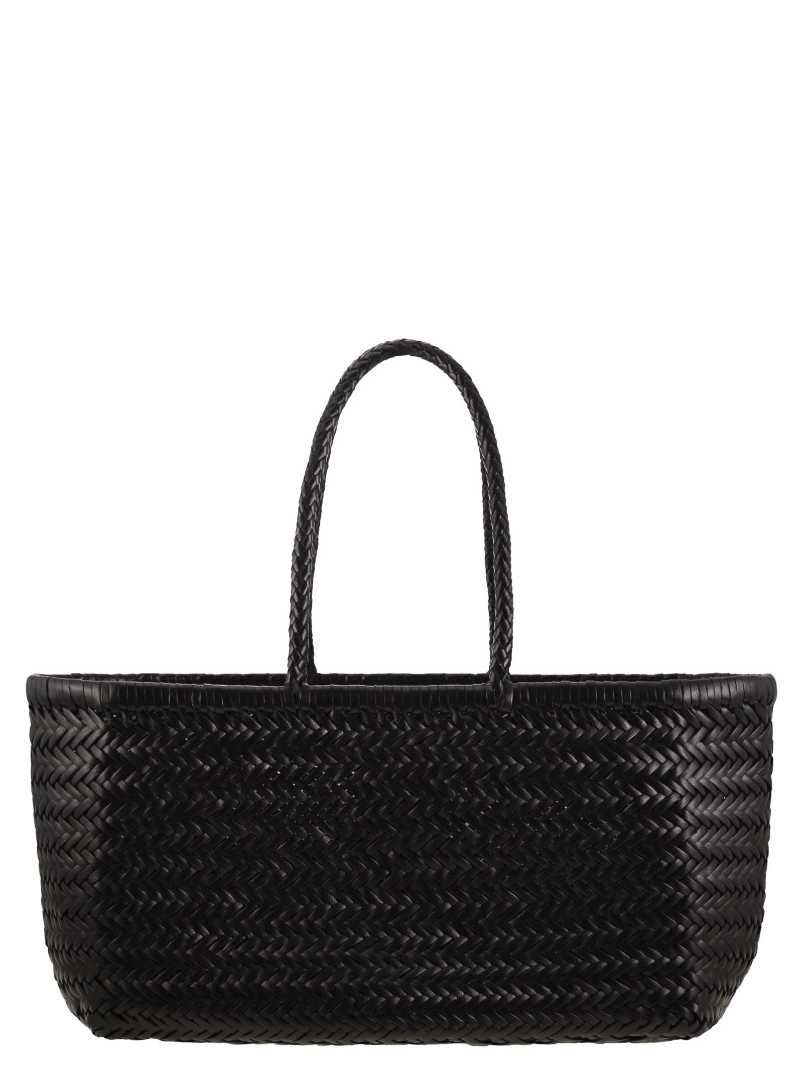 Dragon Diffusion Bamboo Triple Jump Big - Woven Leather Bag