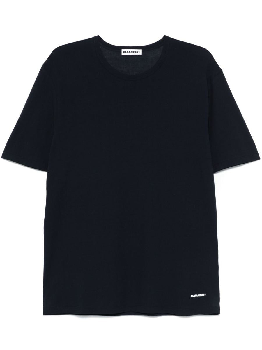 Jil Sander 蓝色棉质T恤 带白色小logo