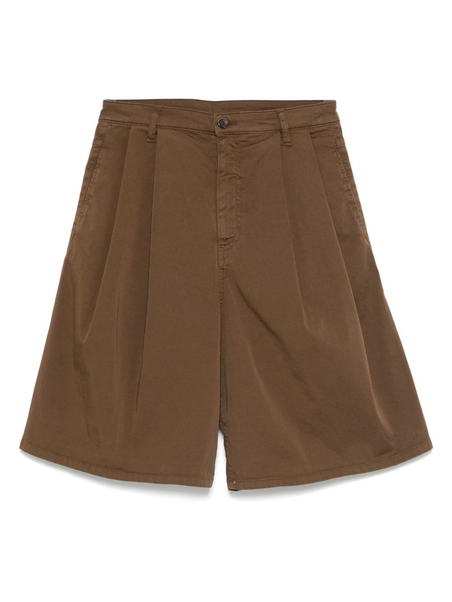 Nine In The Morning Brown Cotton-Blend Bermuda