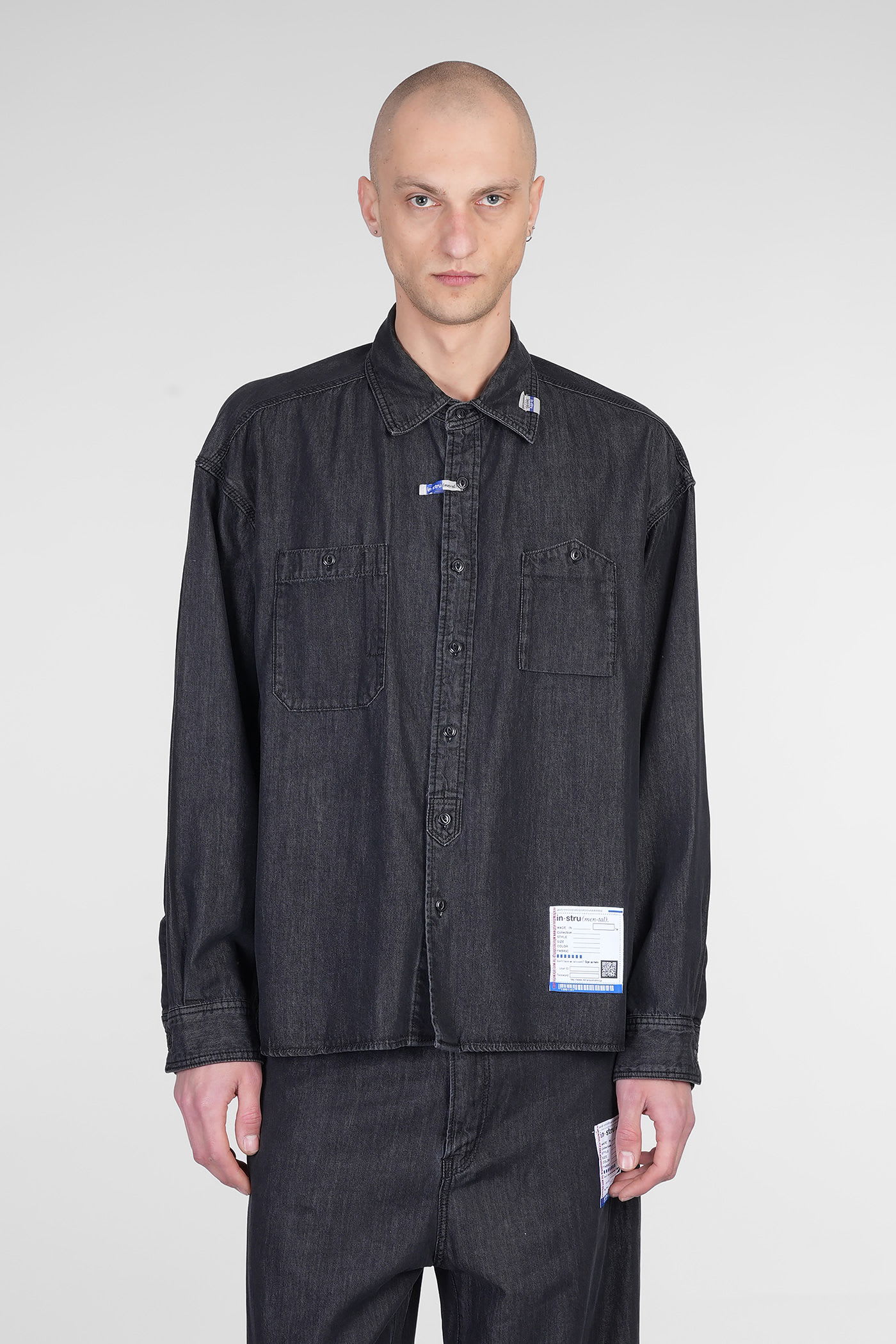 Mihara Yasuhiro Shirt In Black Cotton