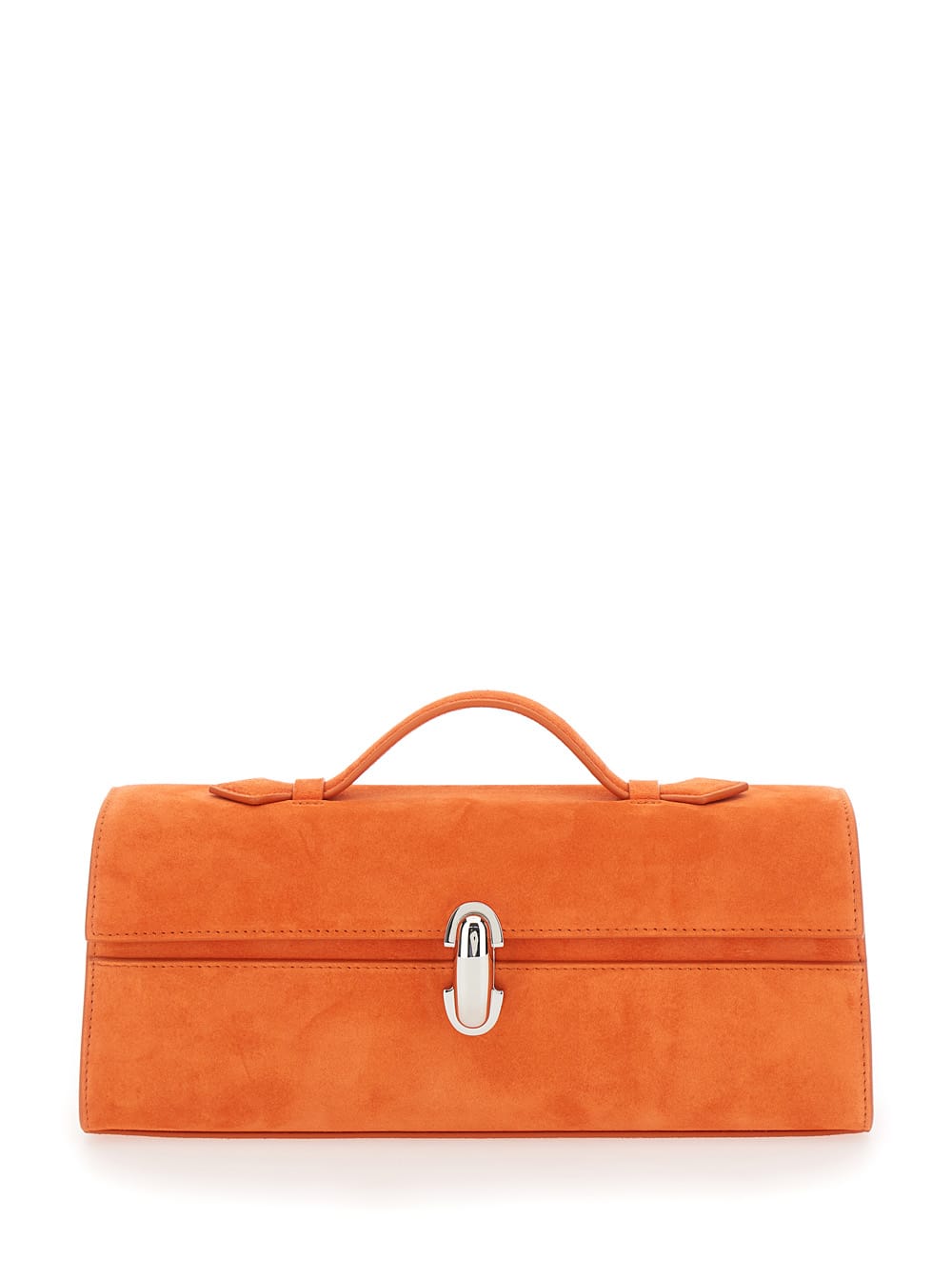 Savette Slim Symmetry Pochette In Suede