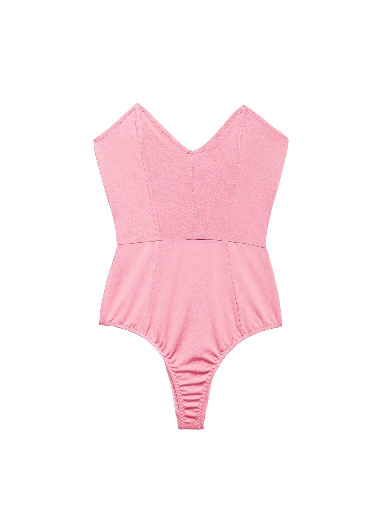 Fleur du Mal Strapless V-Neck One Piece