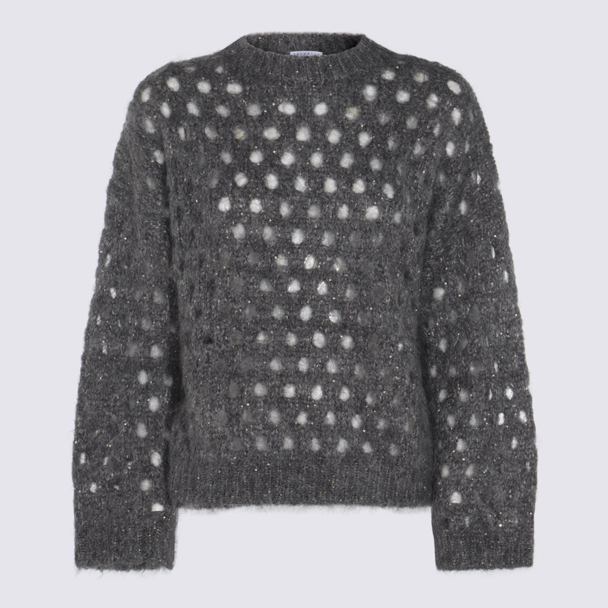 Brunello Cucinelli Dark Grey Mohair Knitwear