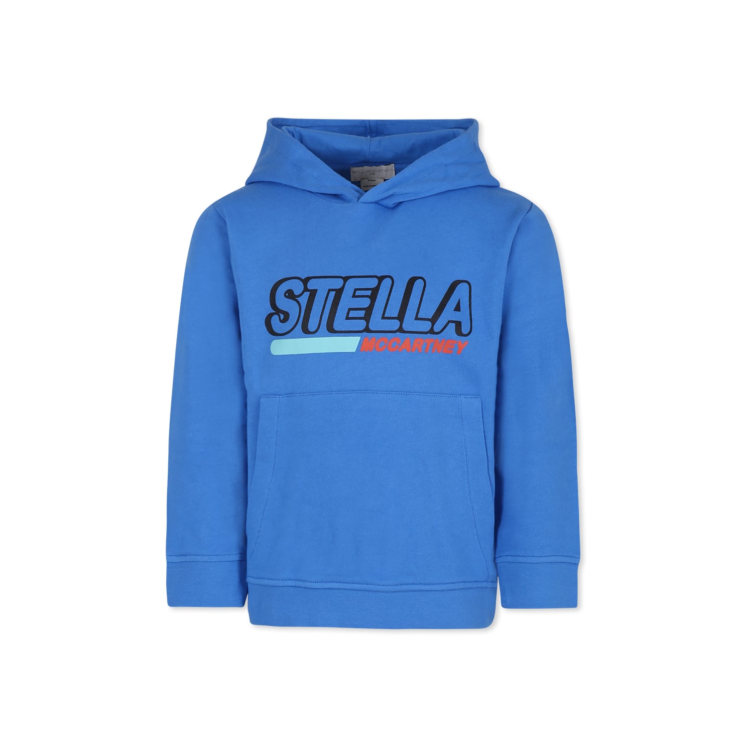 Stella McCartney Kids Light Blue Sweatshirt For Boy With Logo