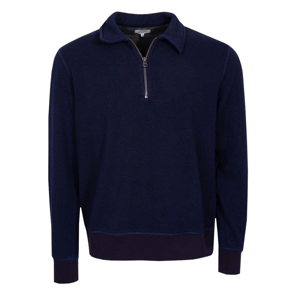 Half Zip Collared Sweatshirt
