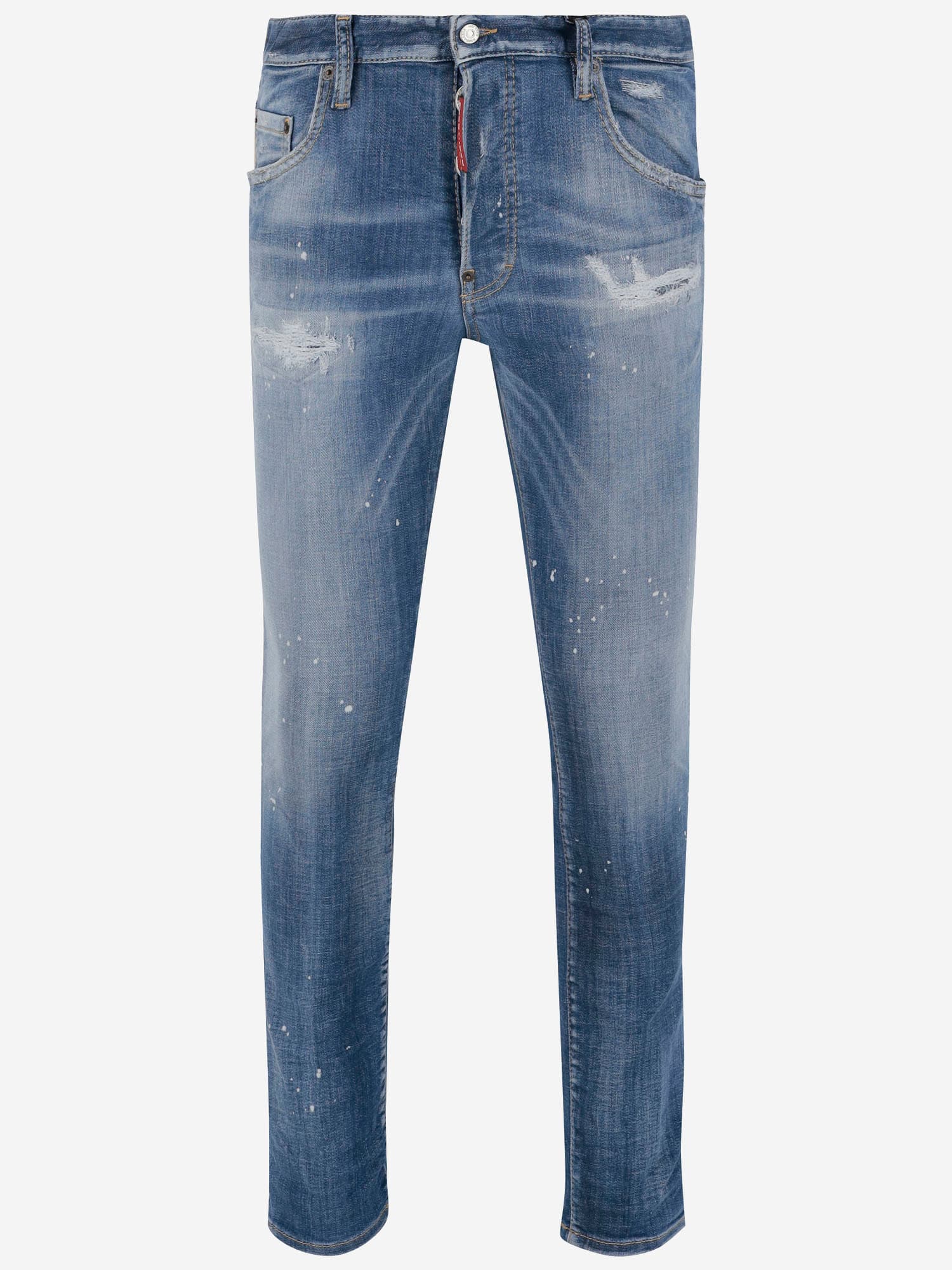 Dsquared2 Light Heritage Stretch Cotton Blend Jeans