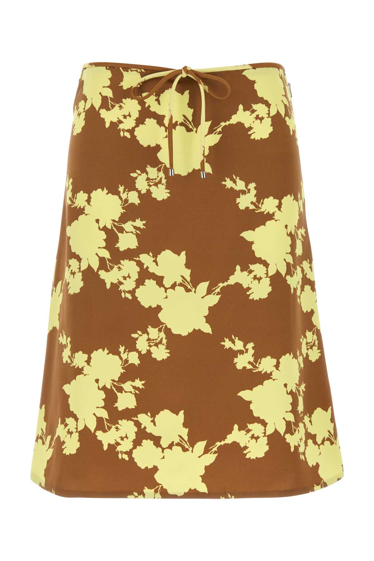 Versace Printed Satin Skirt
