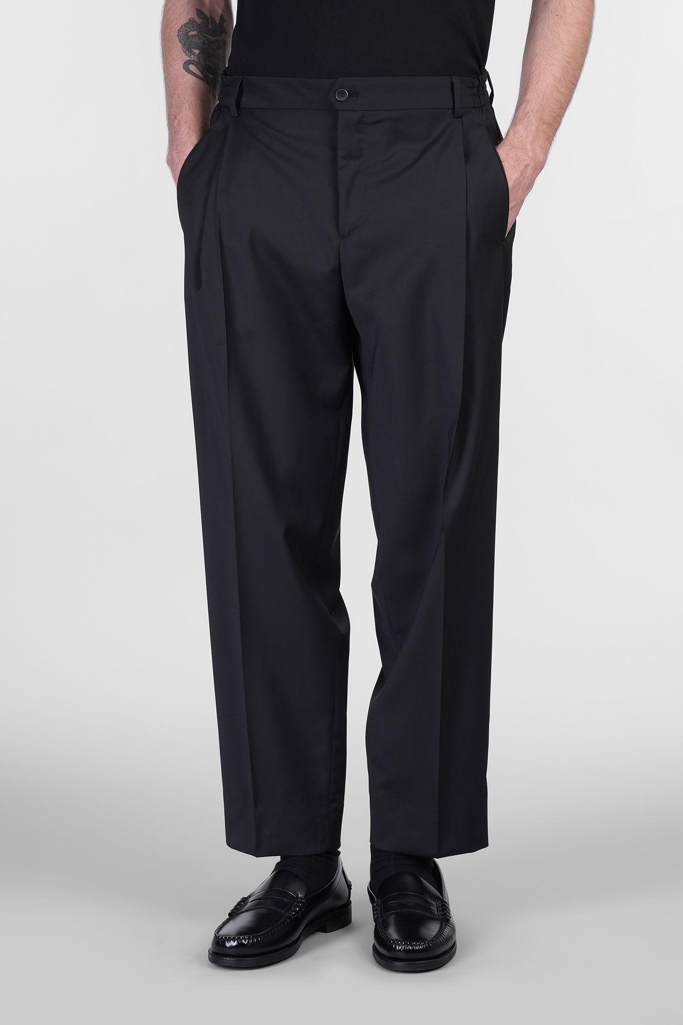 Briglia 1949 Manhattans Pants In Black Wool