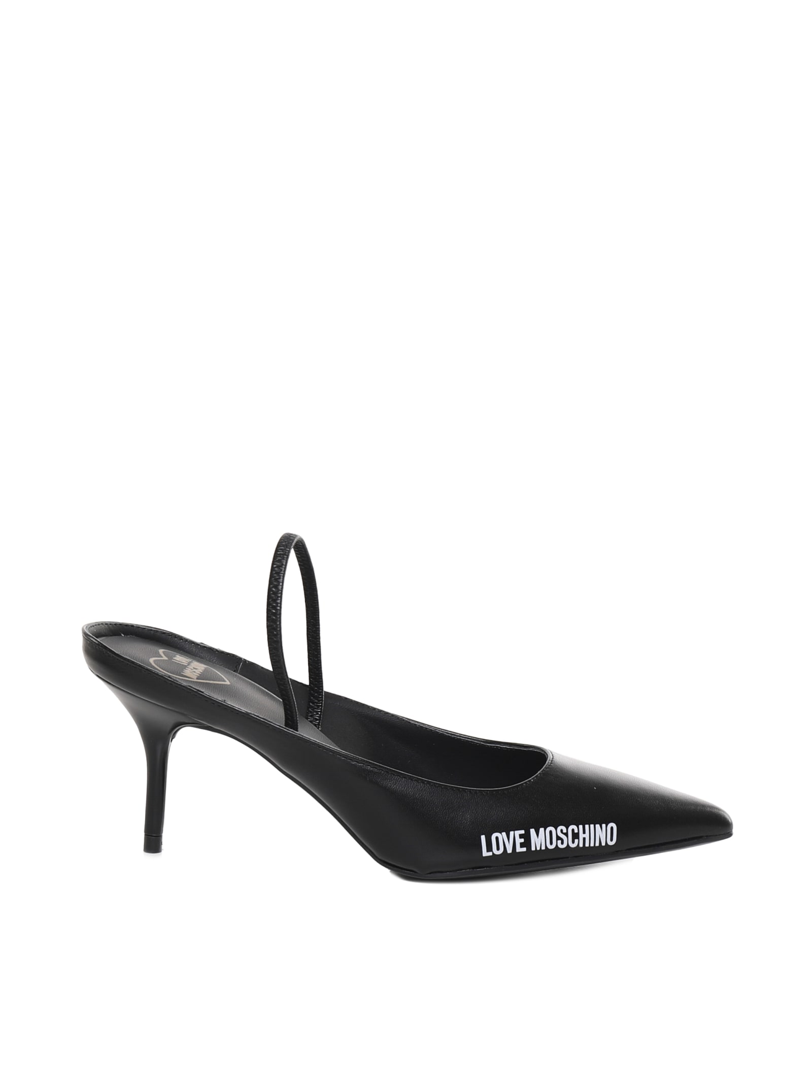 Love Moschino Slingback In Calfskin