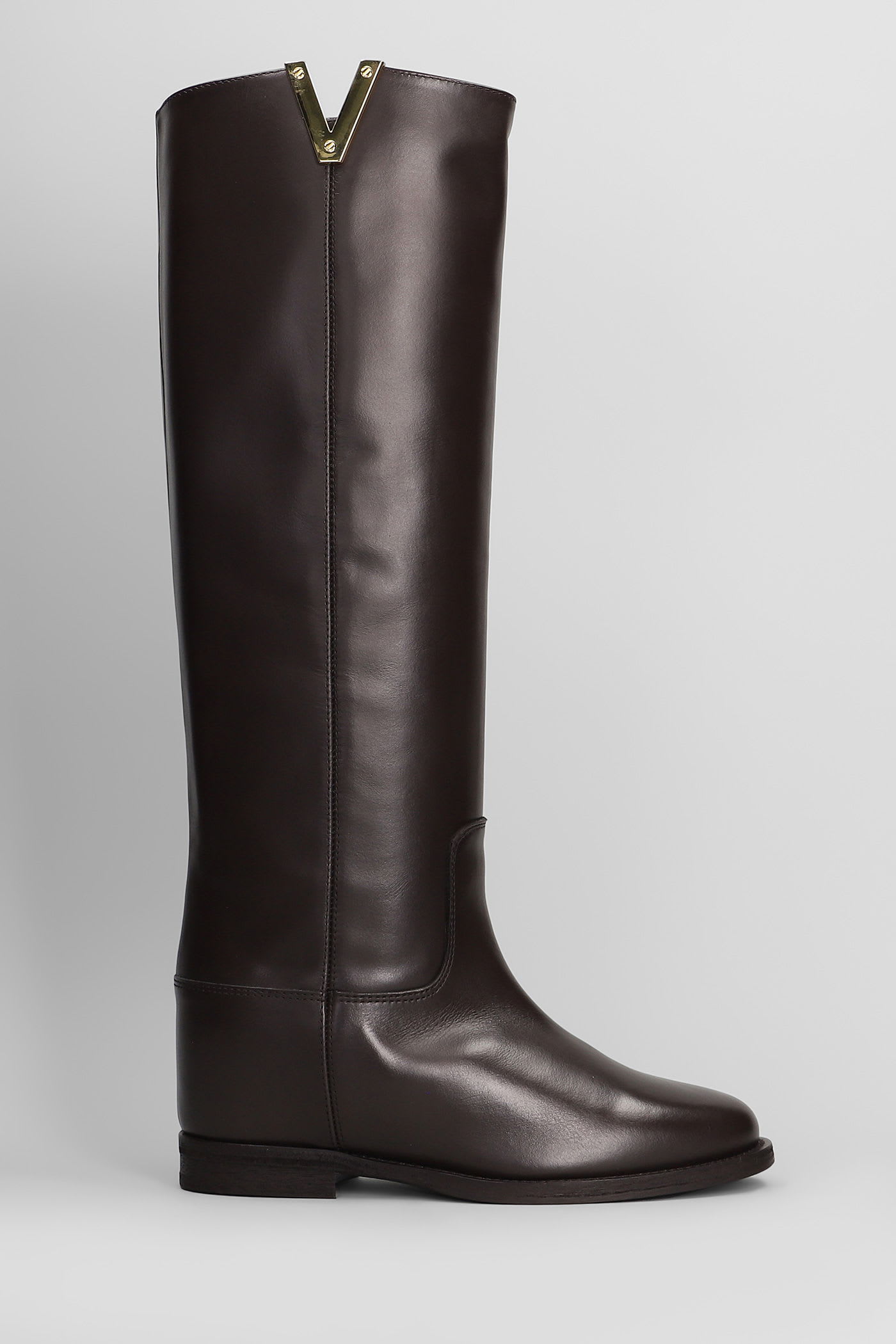 Via Roma 15 In Dark Brown Leather