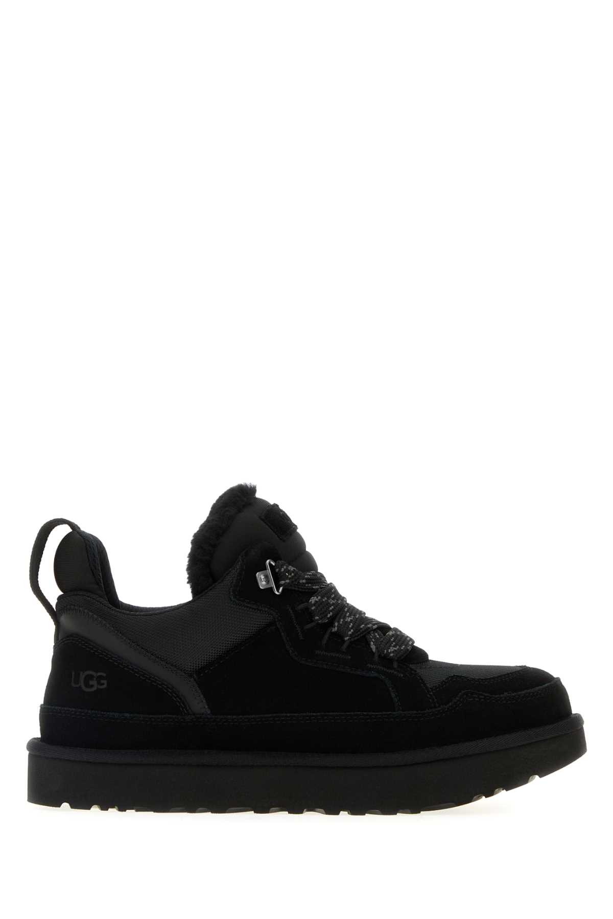 UGG Black Suede And Mesh Lowmel Sneakers