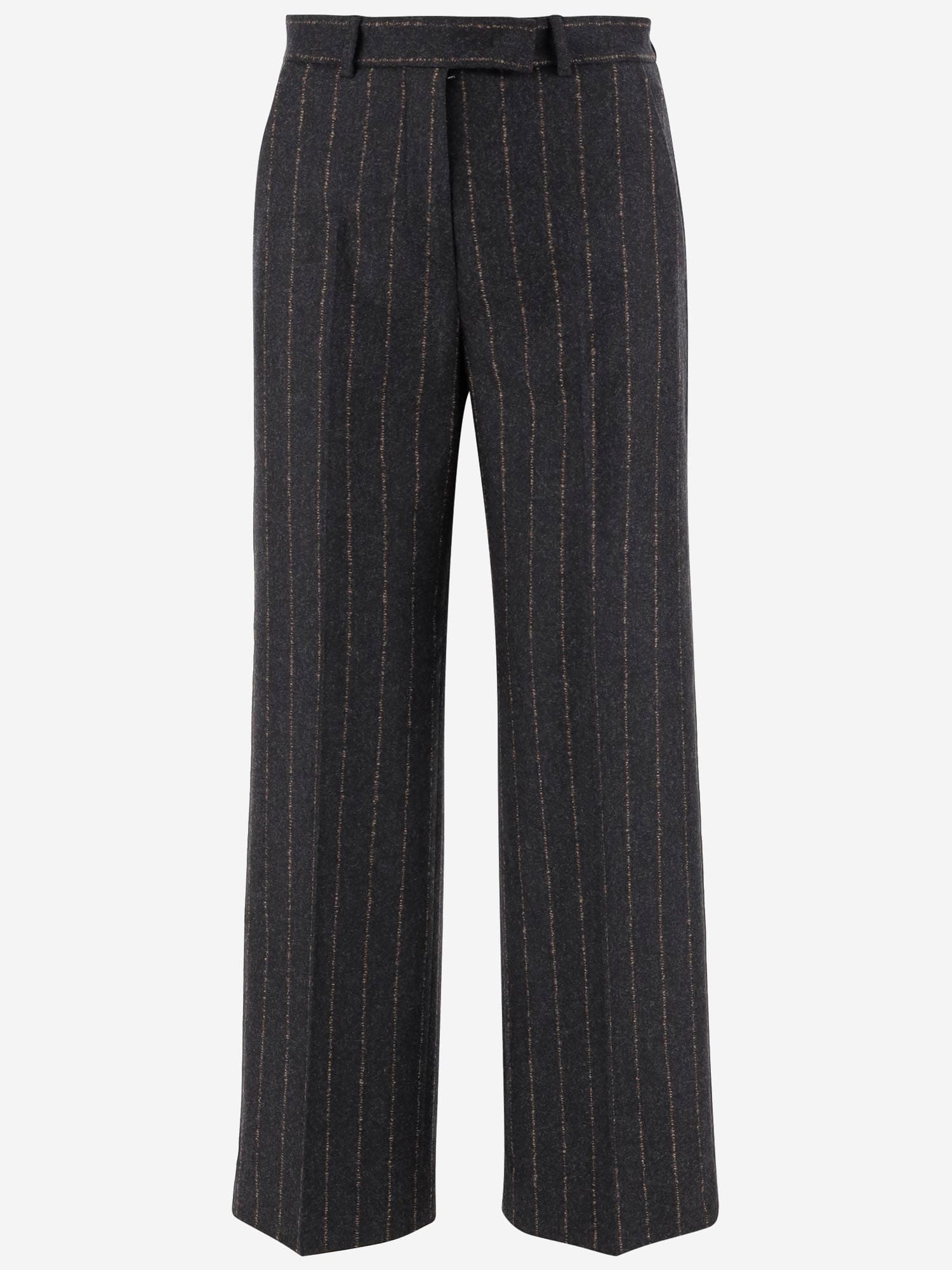 QL2 Theodora Wool And Cashmere Striped Pants