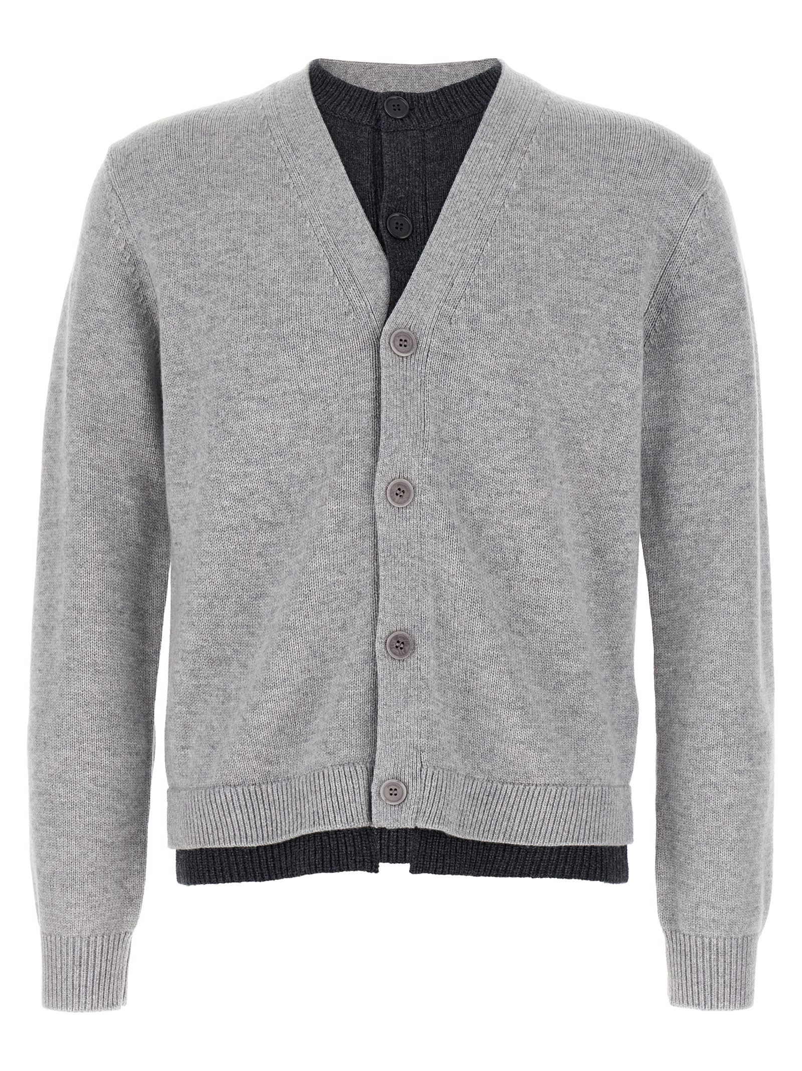 J. W. Anderson contrast Layered Cardigan
