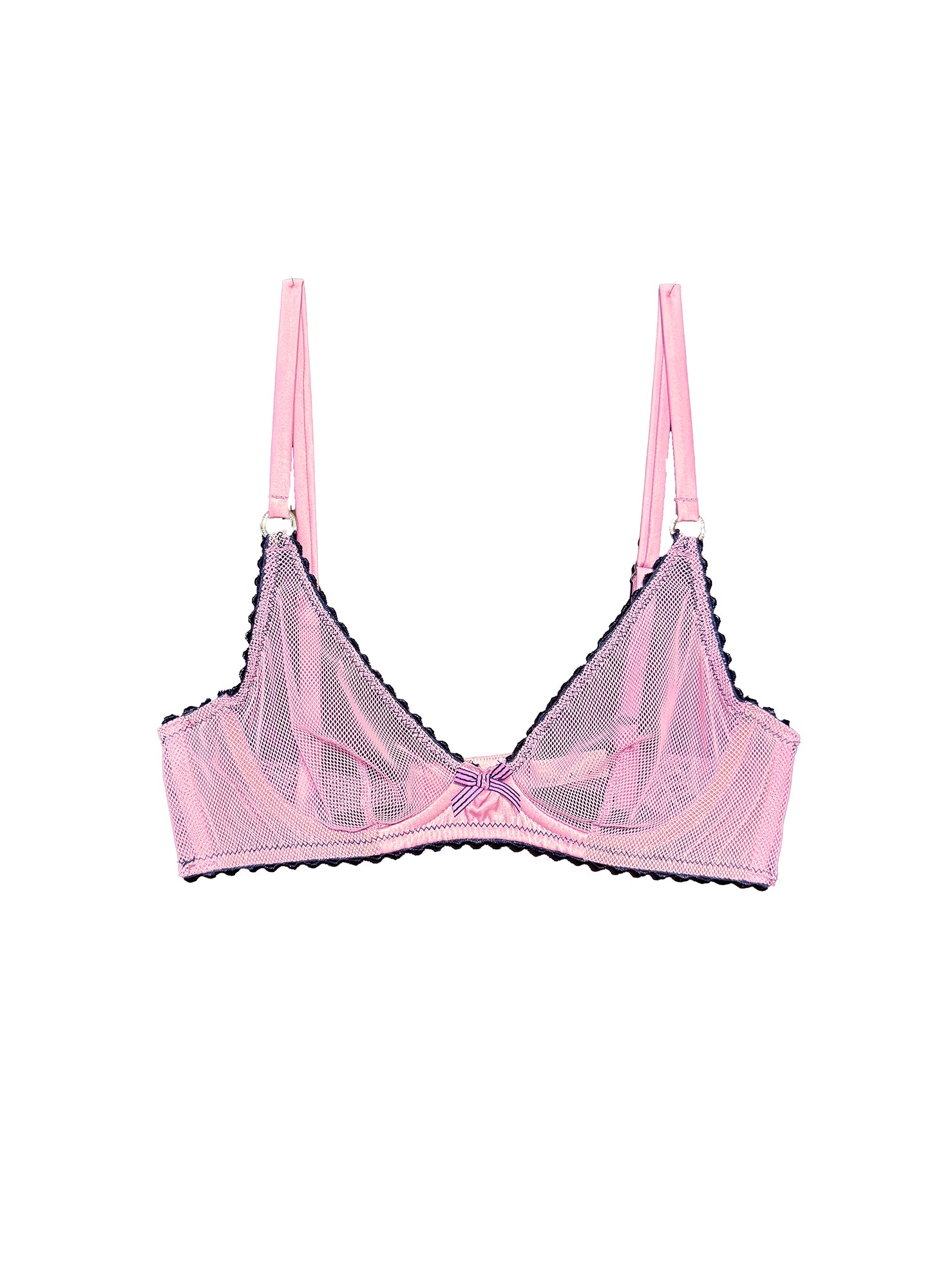 Fleur du Mal Sabrina Mini Fishnet Demi Bra