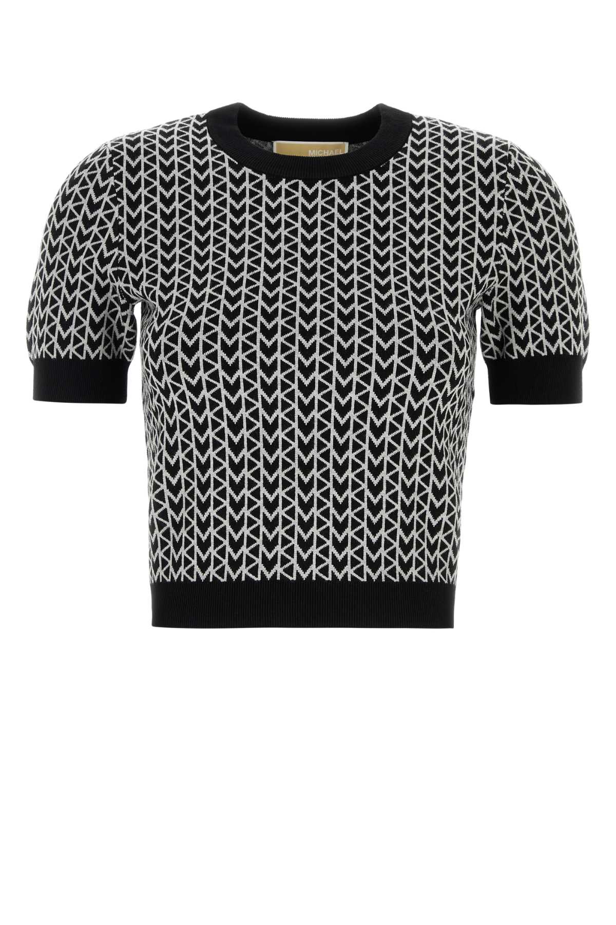 Michael Kors Embroidered Stretch Viscose Blend Sweater