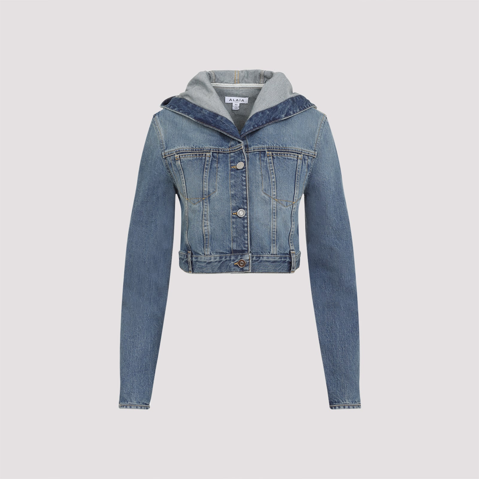 Alaia Hooded Denim Jacket