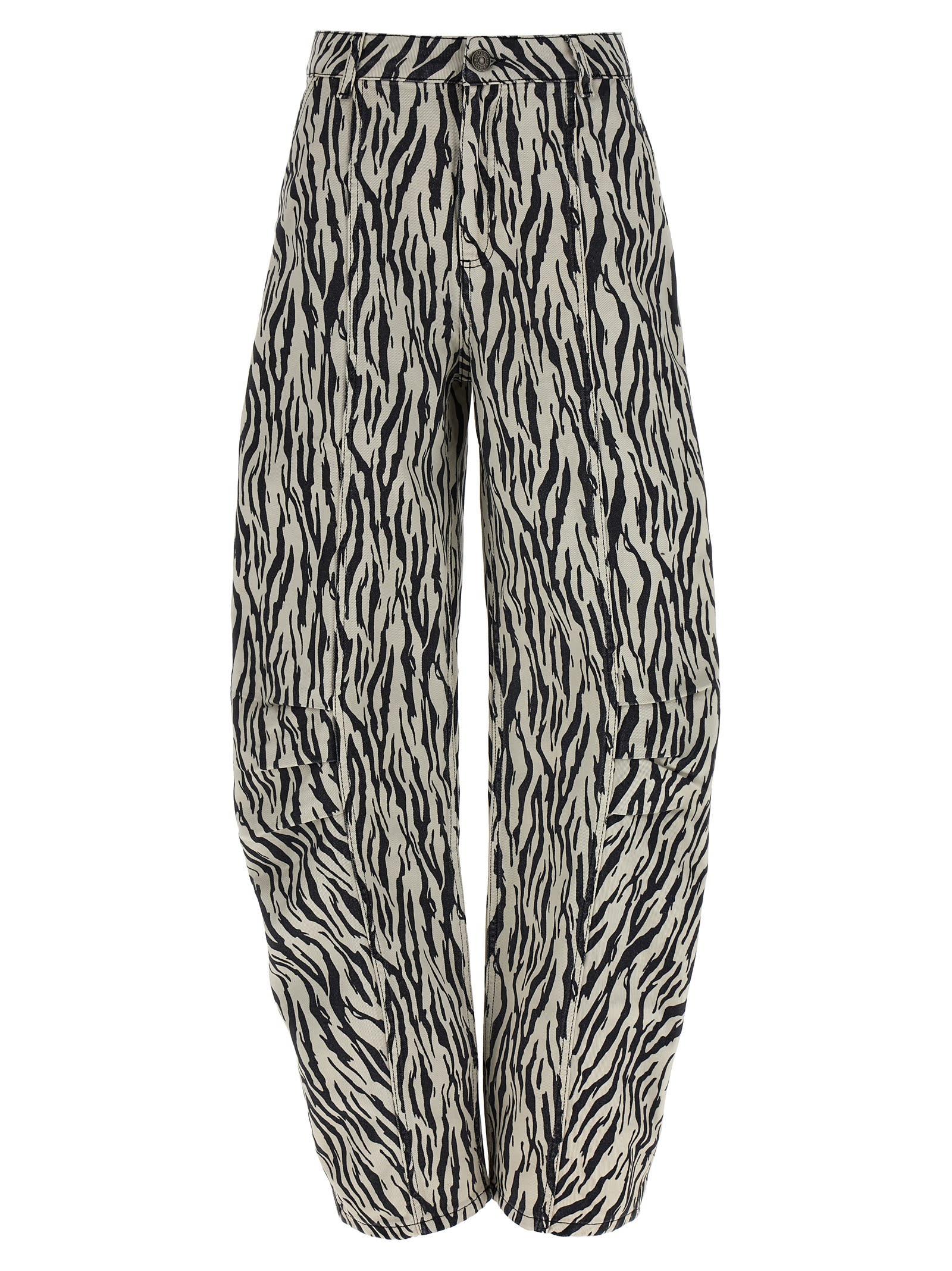 Rotate by Birger Christensen printed Twill Cargo Pants