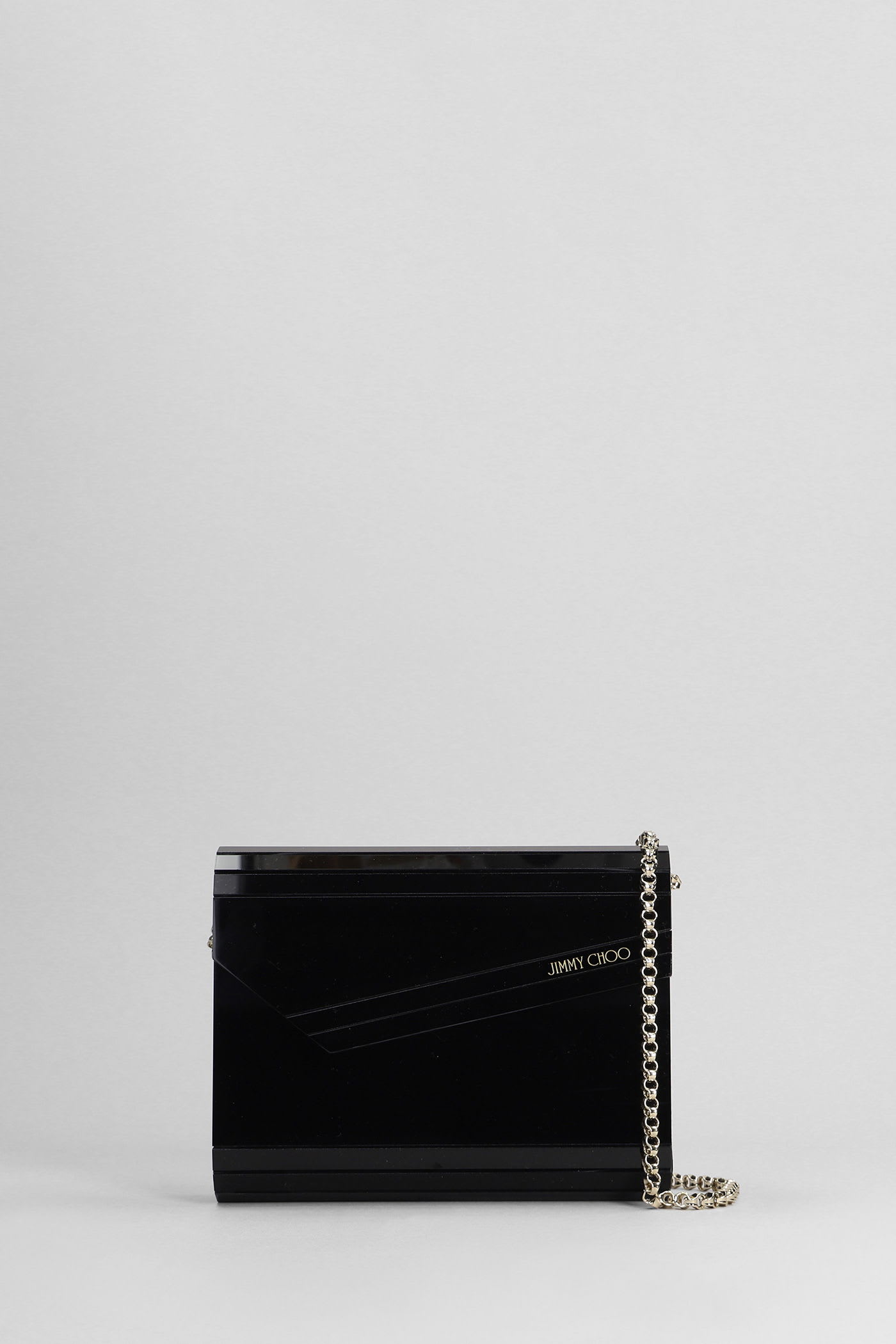 Jimmy Choo Candy Clutch In Black Acrylic