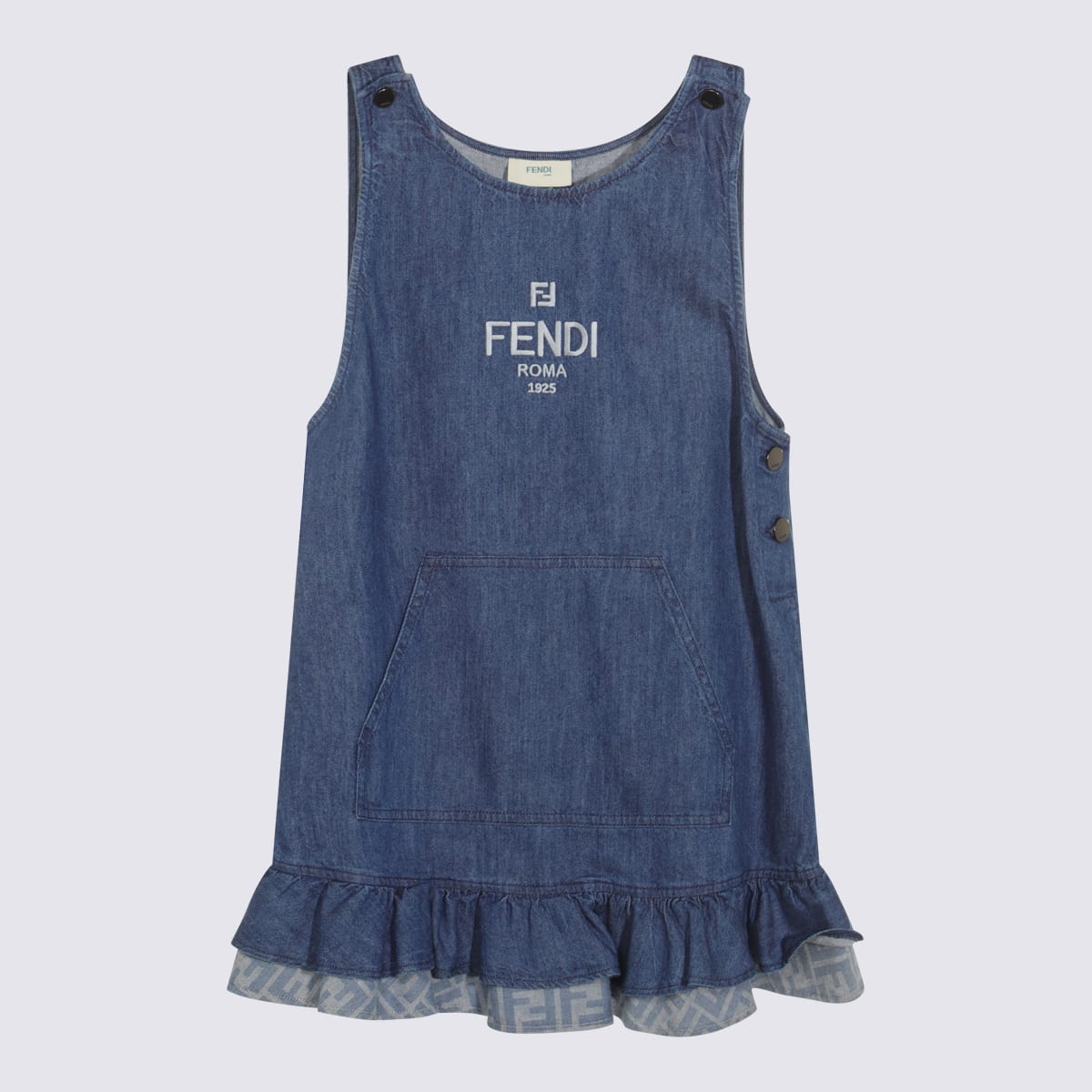 Fendi Blue Cotton Dress