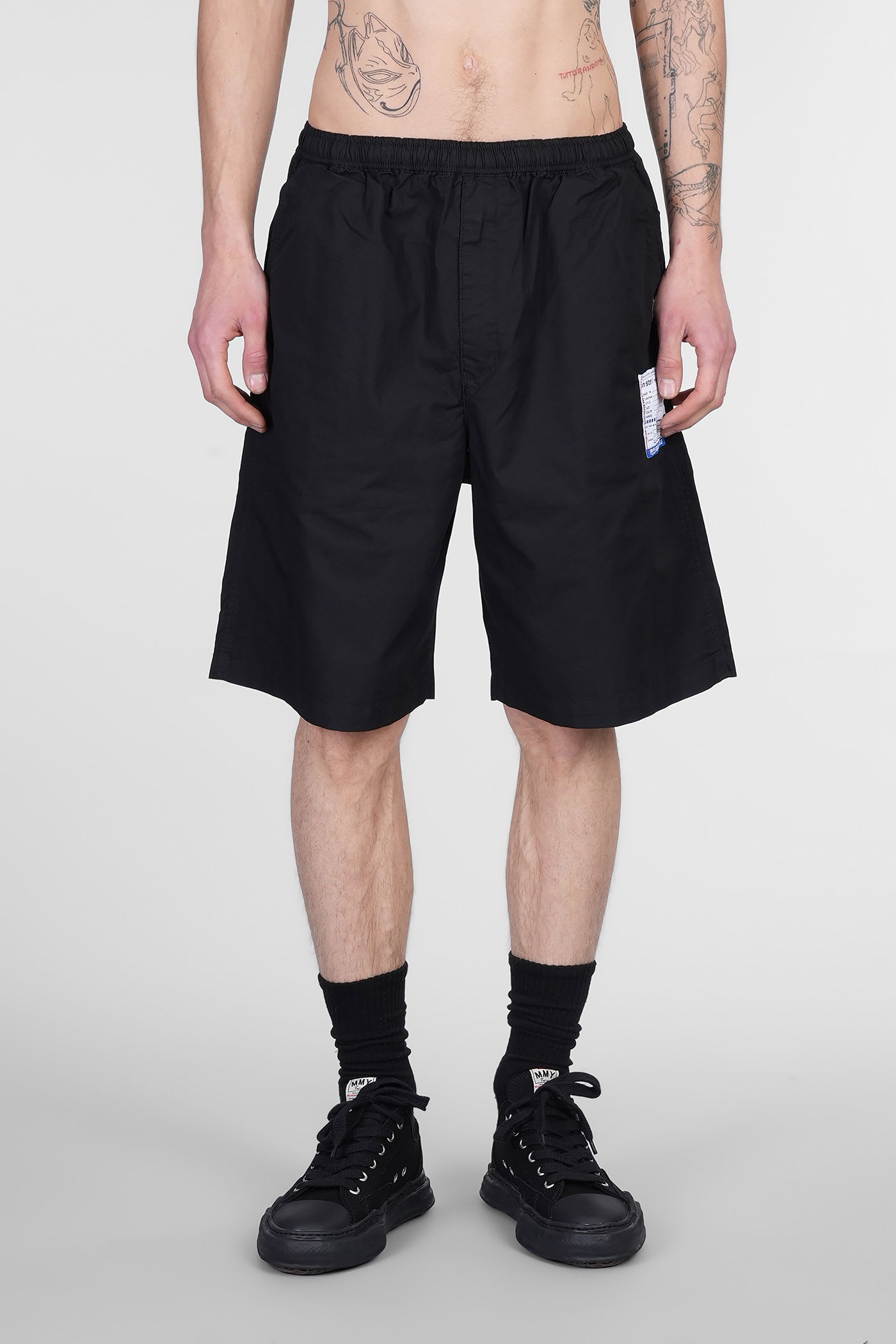 Mihara Yasuhiro Shorts In Black Cotton