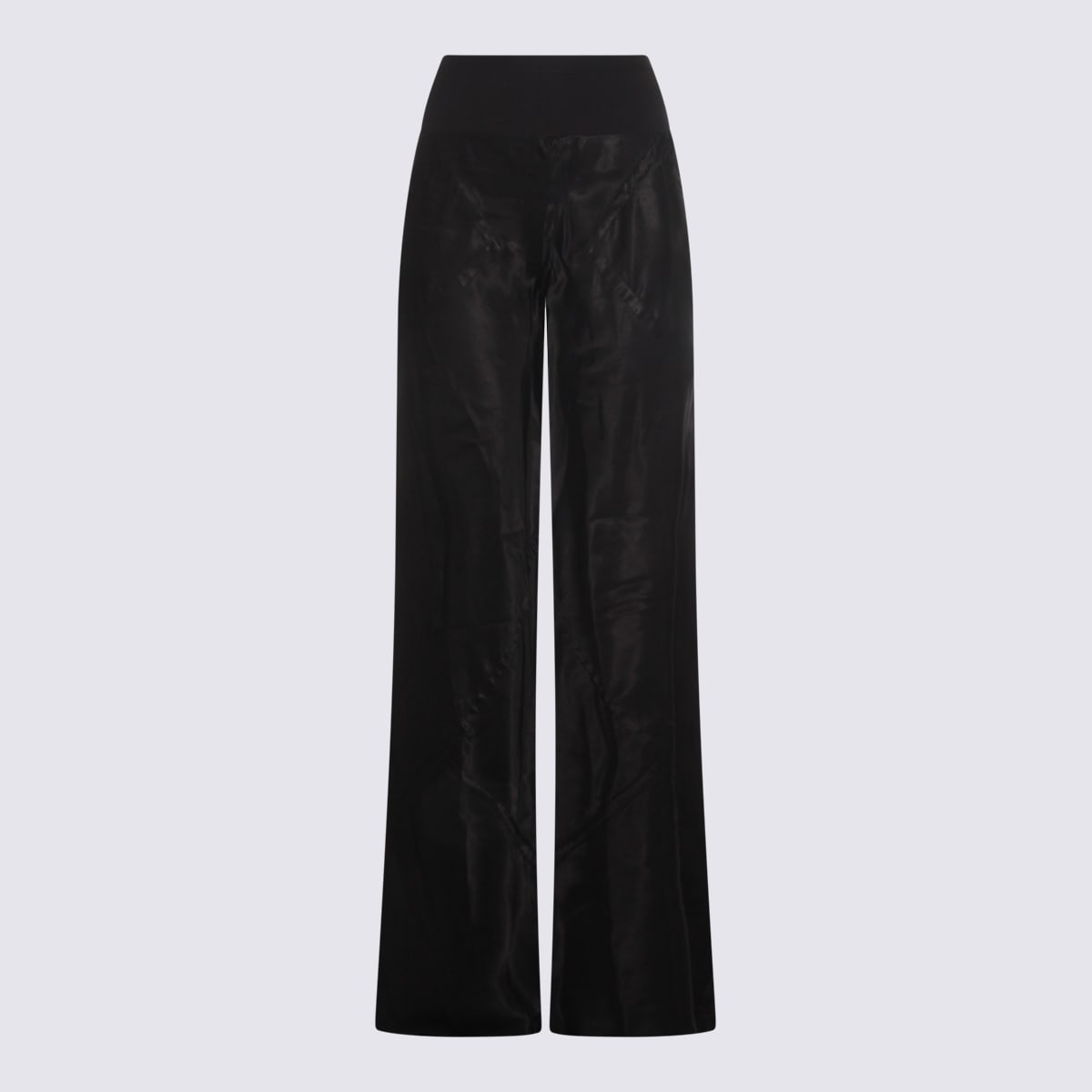 Rick Owens Black Cotton Pants
