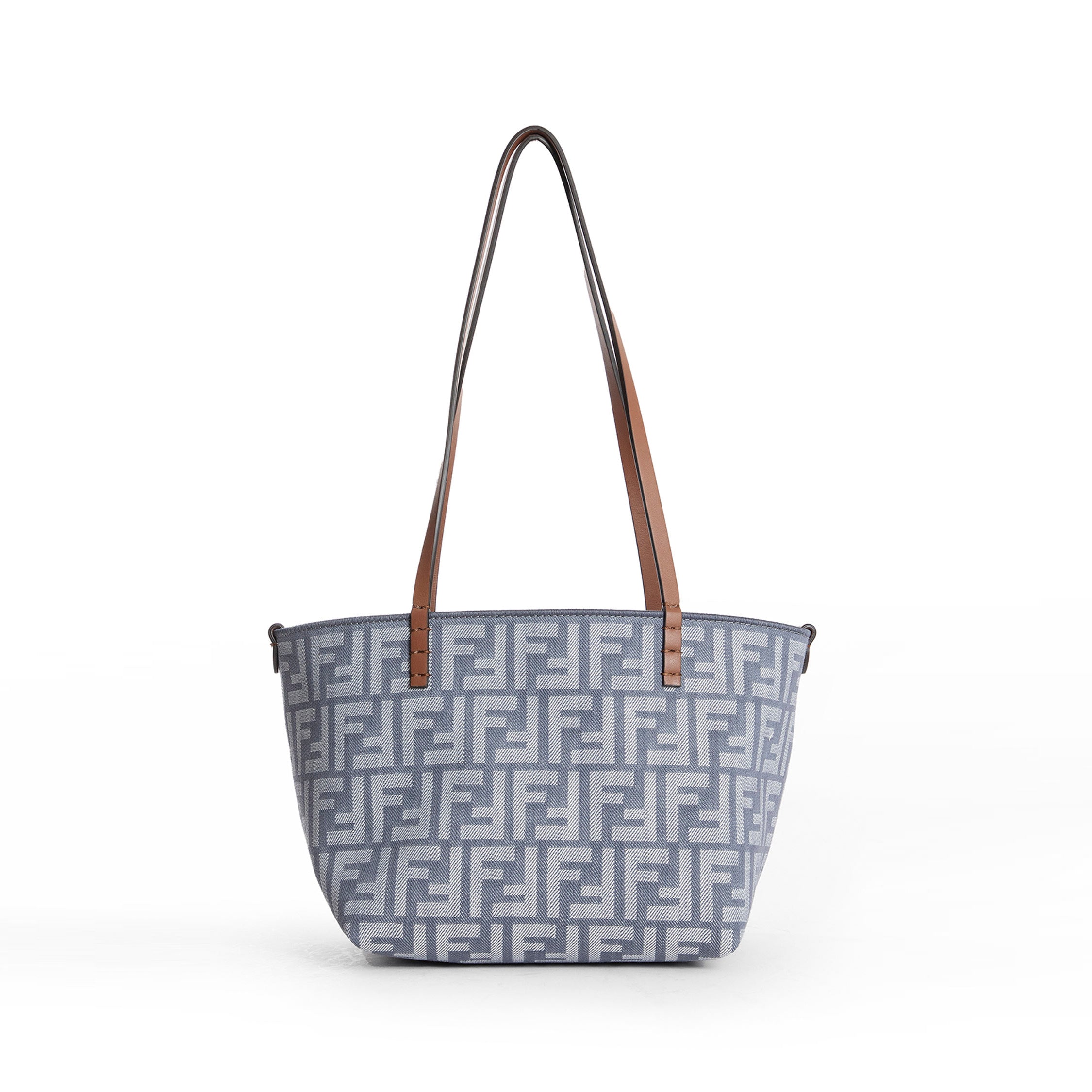 Small Roll Denim-Effect FF Shopper