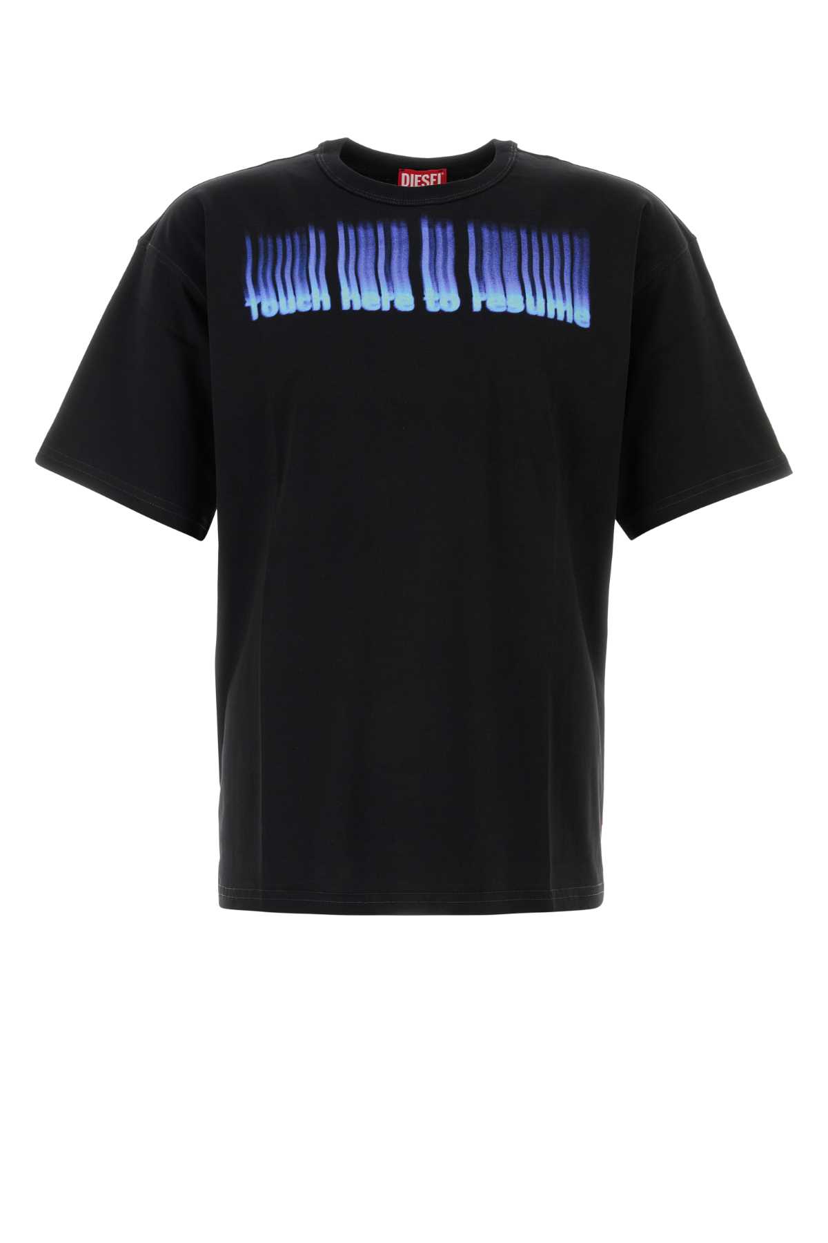 Diesel Black Cotton T-boxt-r14 T-shirt