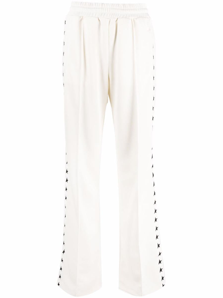 Golden Goose Technical Jersey Joggers With Stars On The Sides Clothing