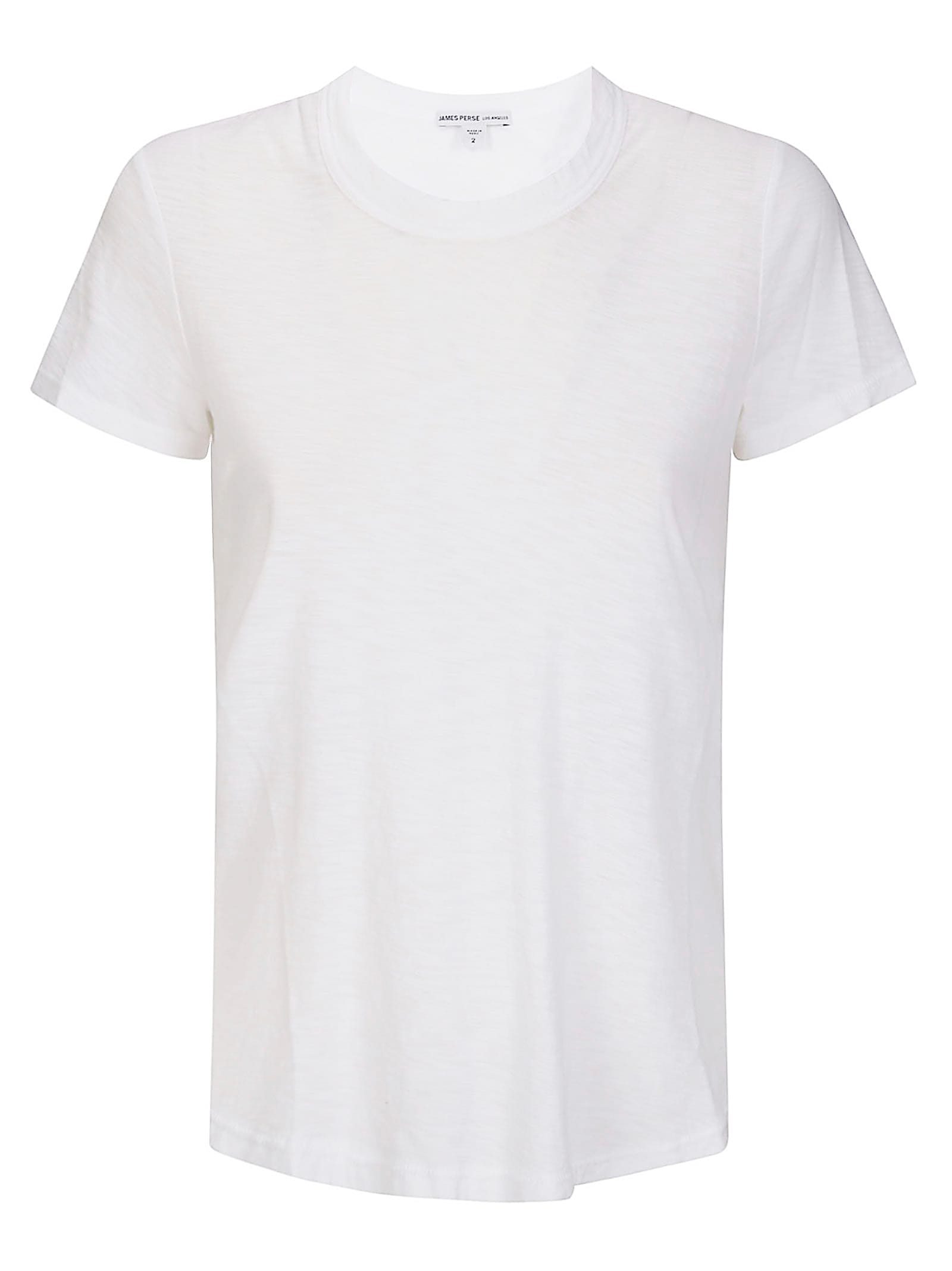 James Perse Sheer Slub Crew Neck Tee