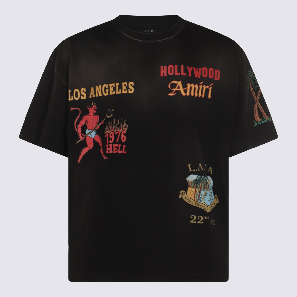 Amiri Black Cotton T-Shirt