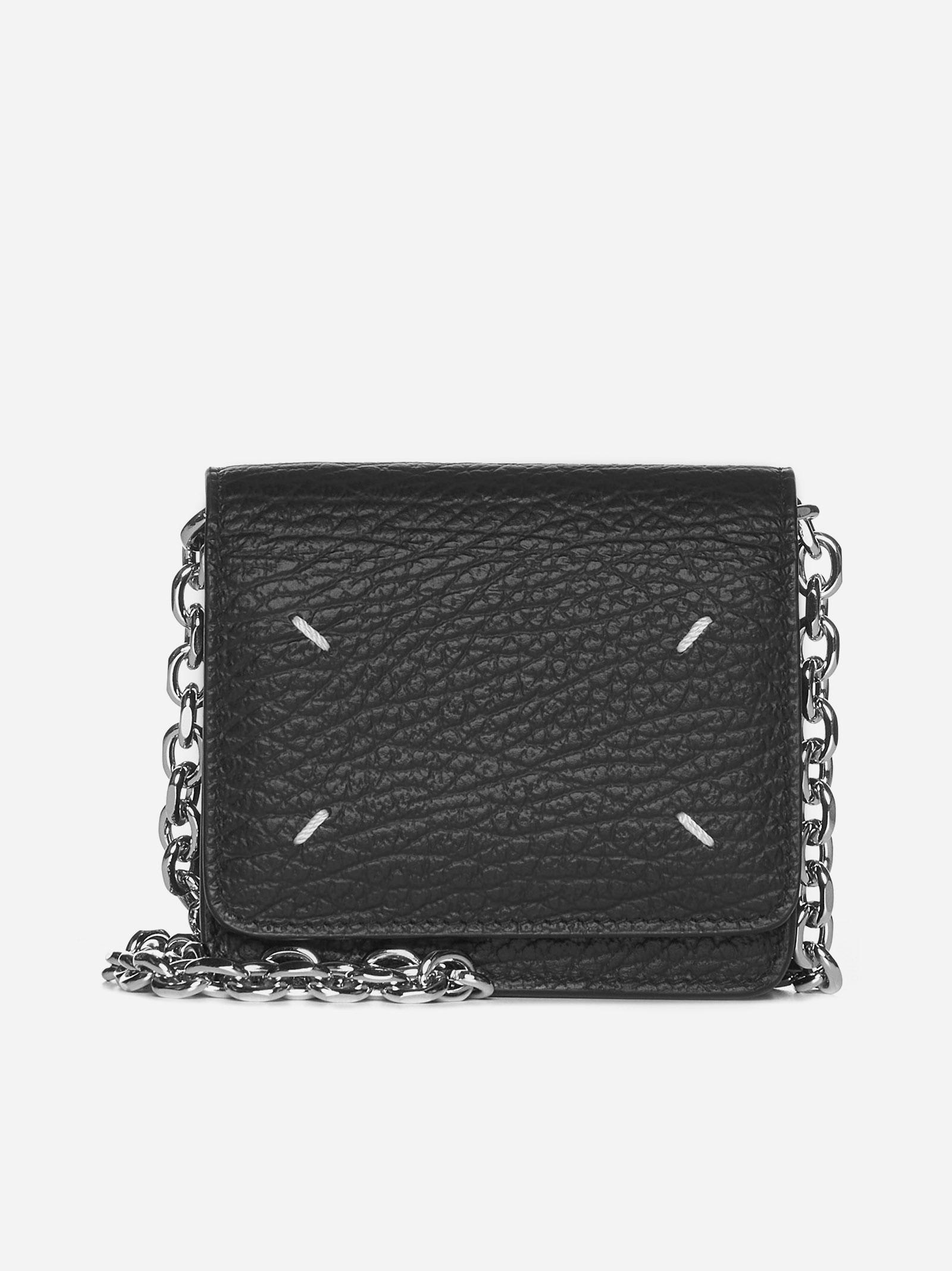 Maison Margiela Small Wallet With Chain Shoulder Strap