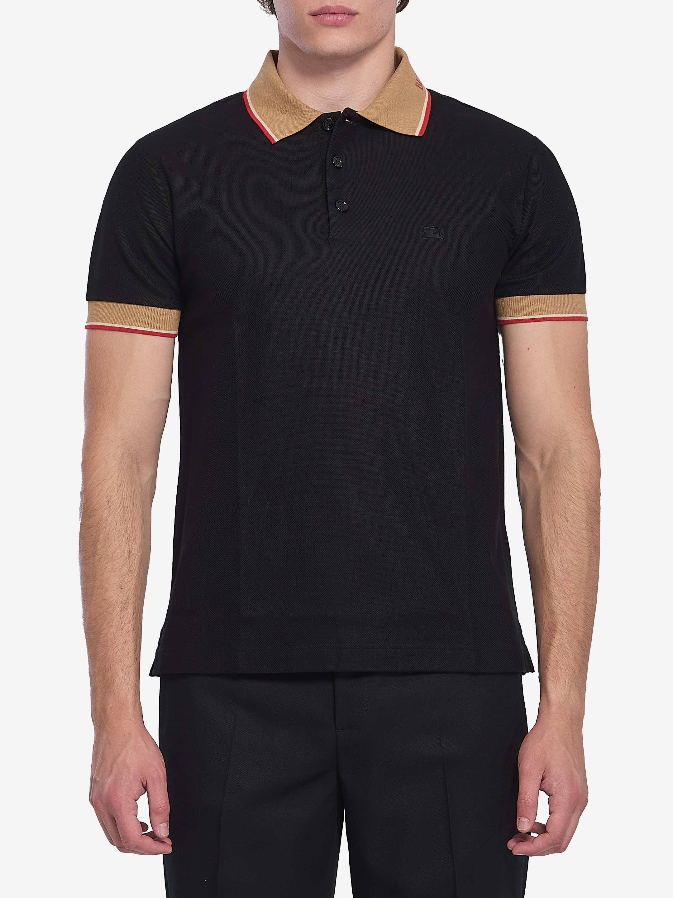 Piqu cotton polo shirt
