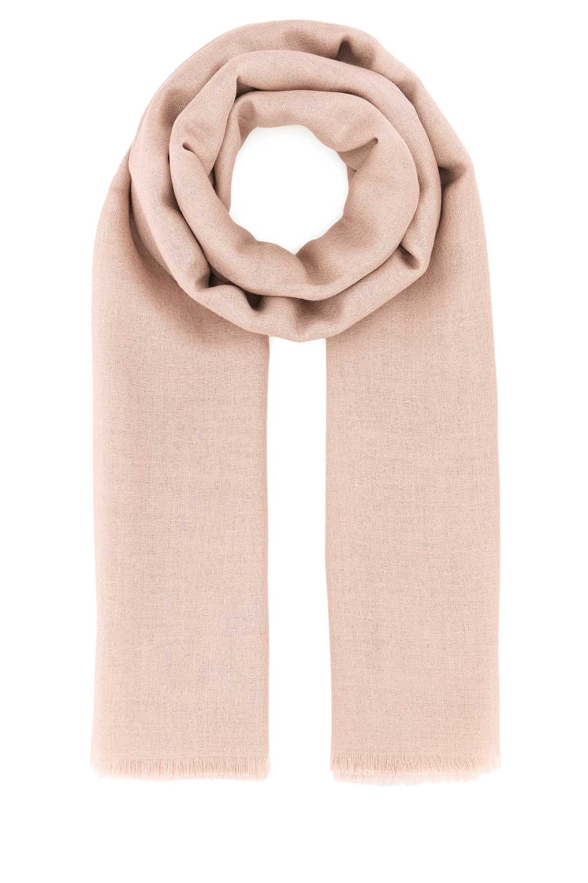 Weekend Max Mara Pink Cashmere Blend Rauche Foulard