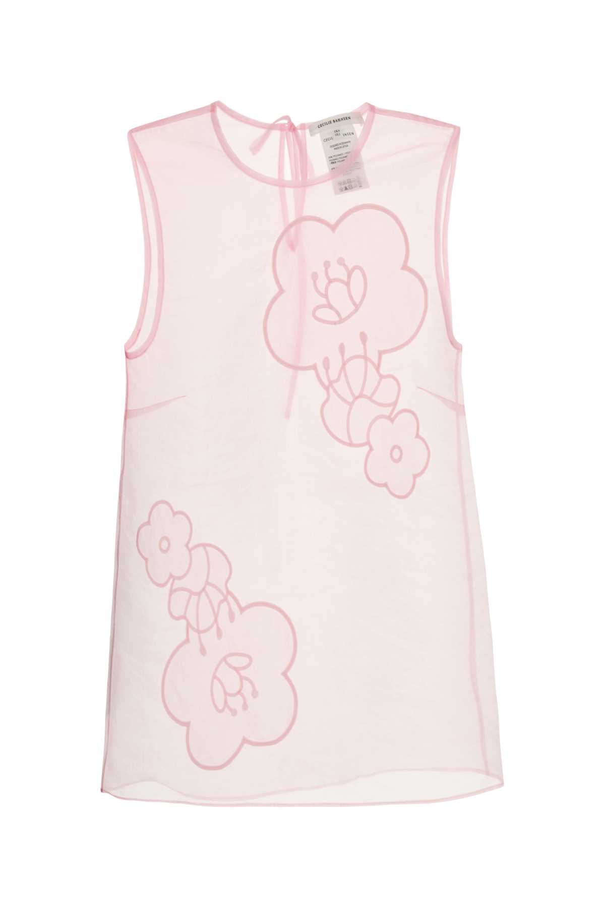 Cecilie Bahnsen Pink Organza Alba Top
