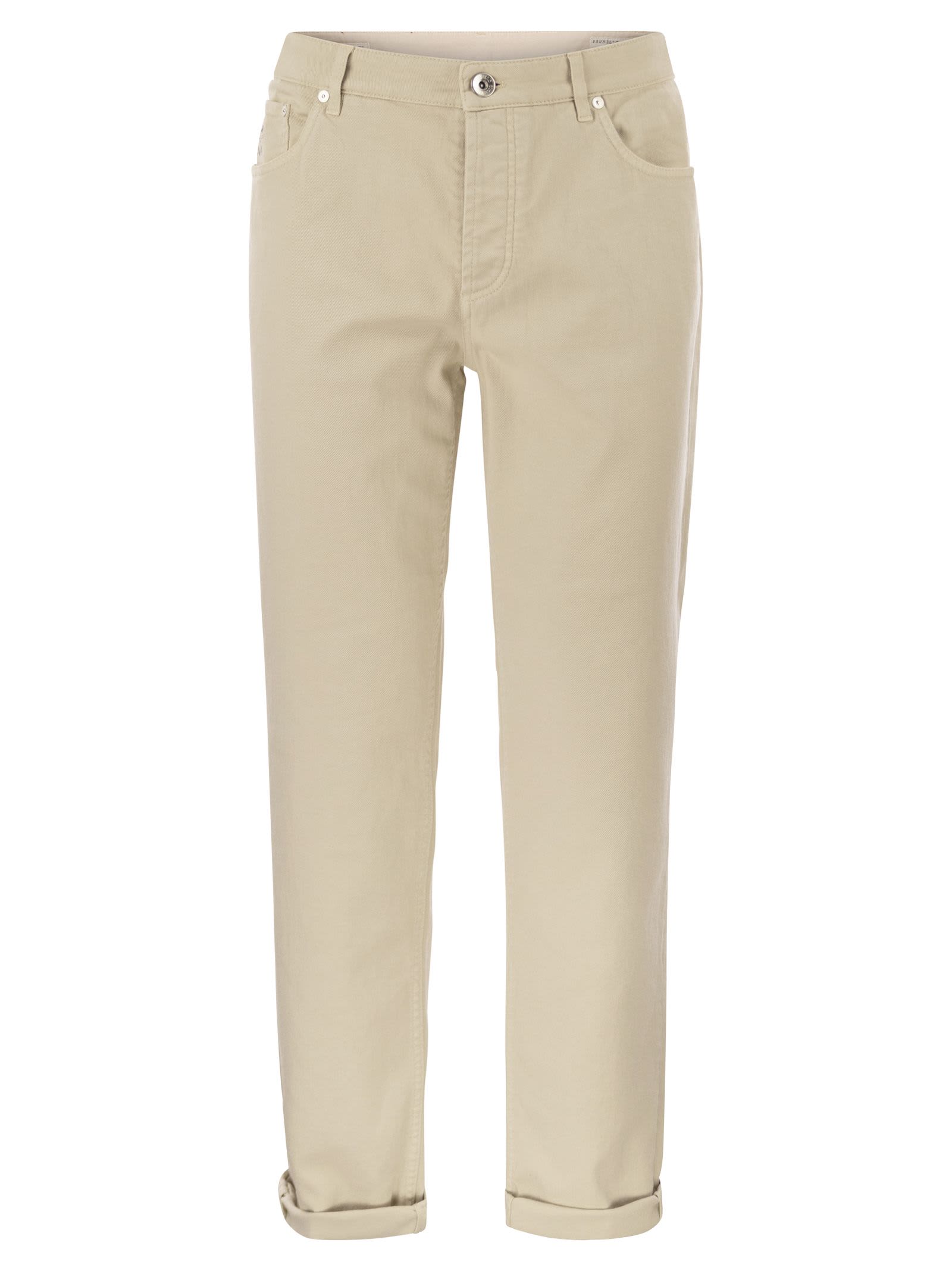 Brunello Cucinelli Five Pockets Beige Trousers