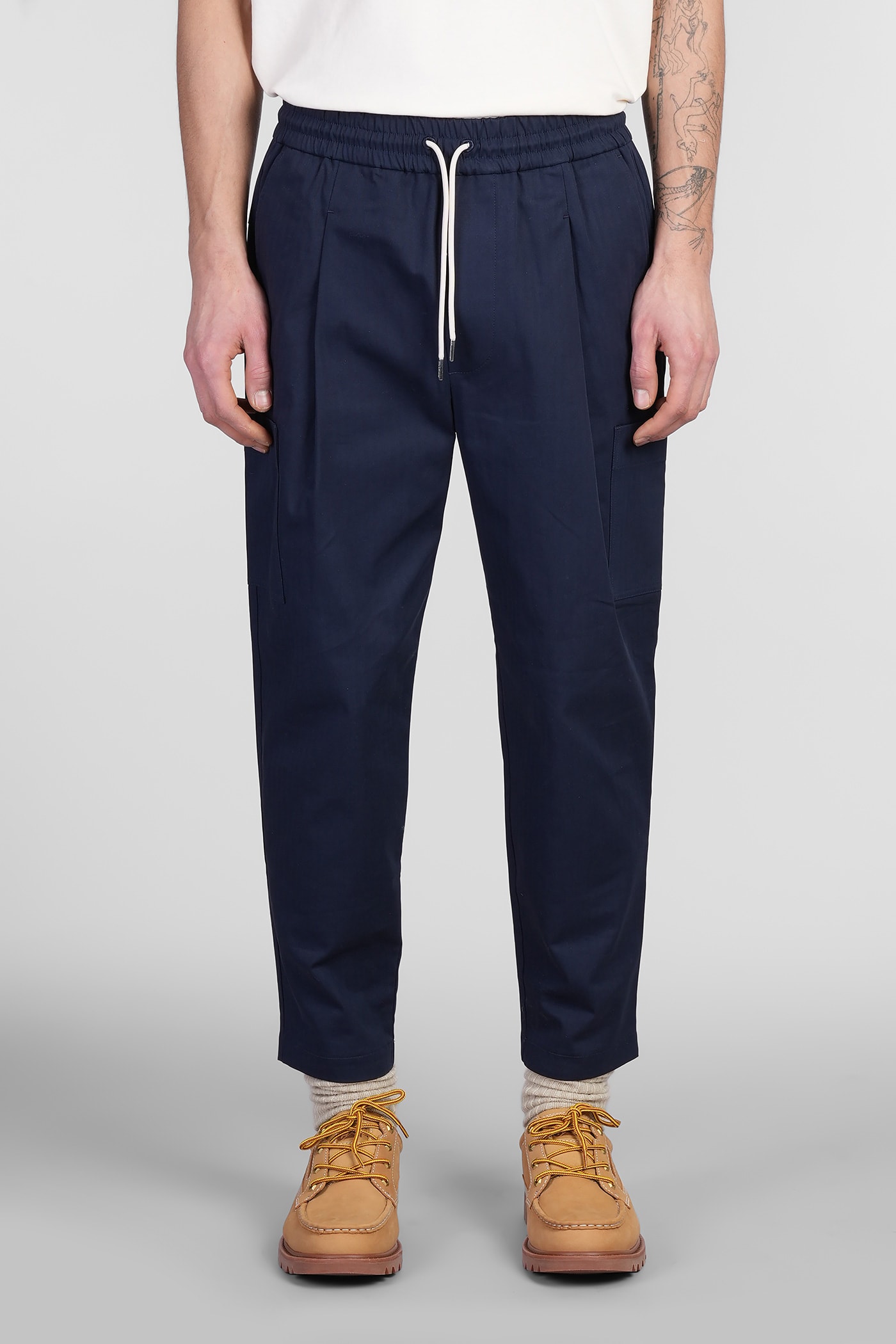 Drôle de Monsieur Pants In Blue Cotton