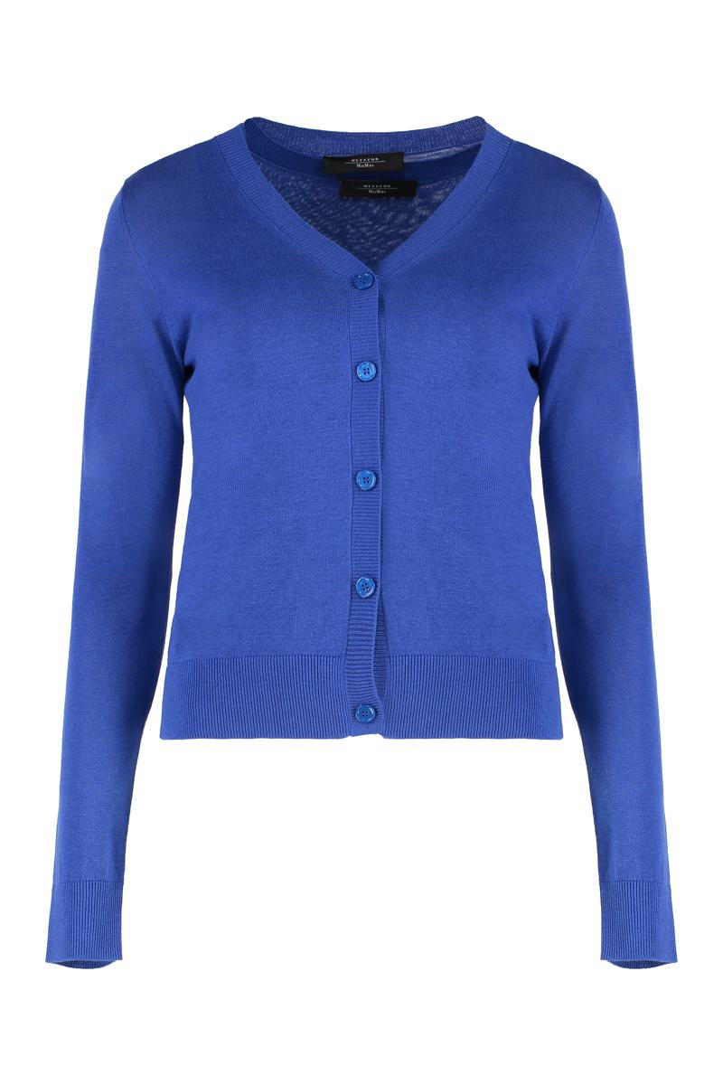 Weekend Max Mara Marabu Silk And Linen Cardigan