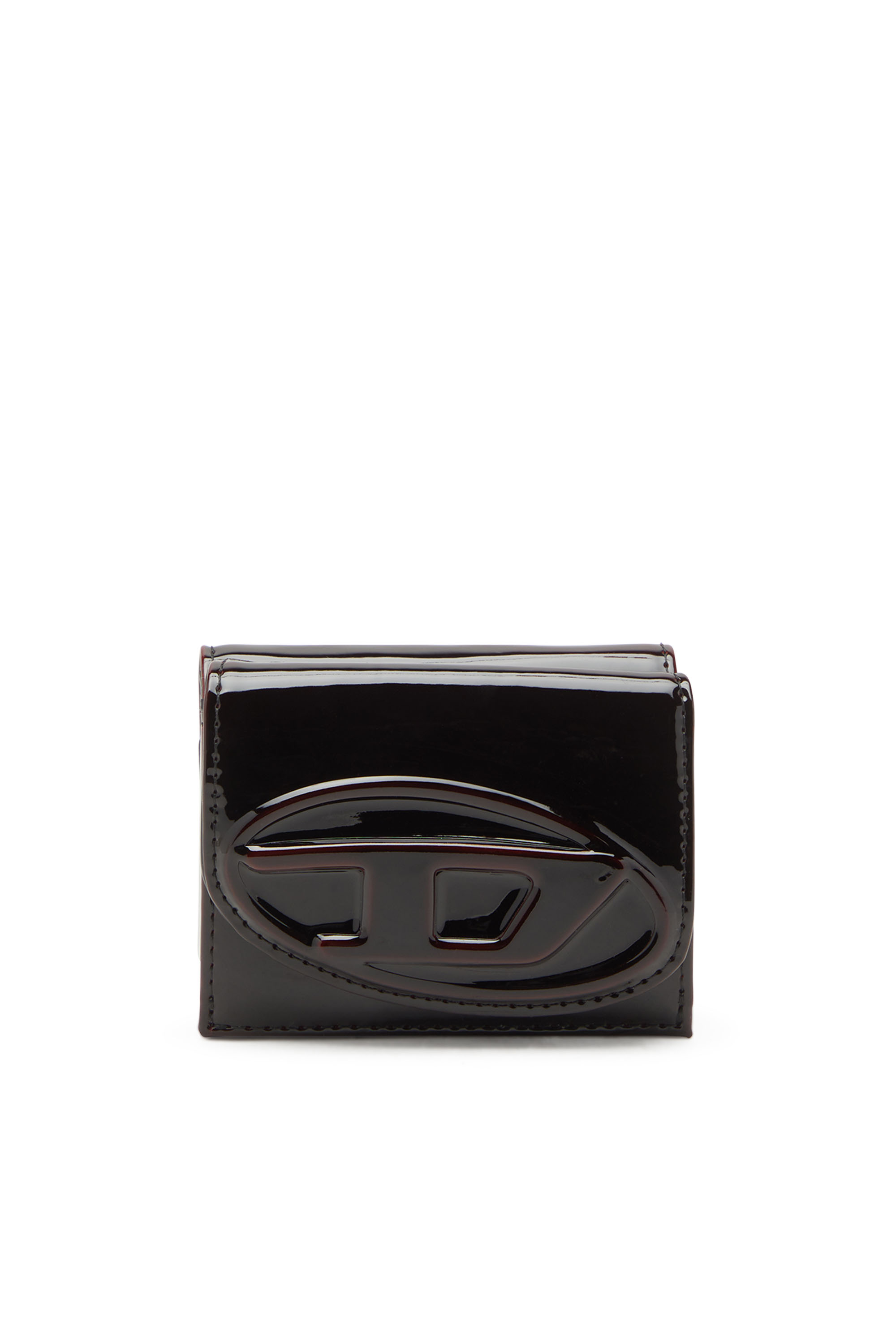Diesel - Tri-fold wallet in liquid PU - Small Wallets - Woman - Red
