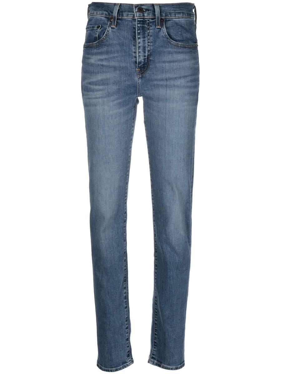 Levi'S 724 High Rise Straight Blue Wave Mid Clothing