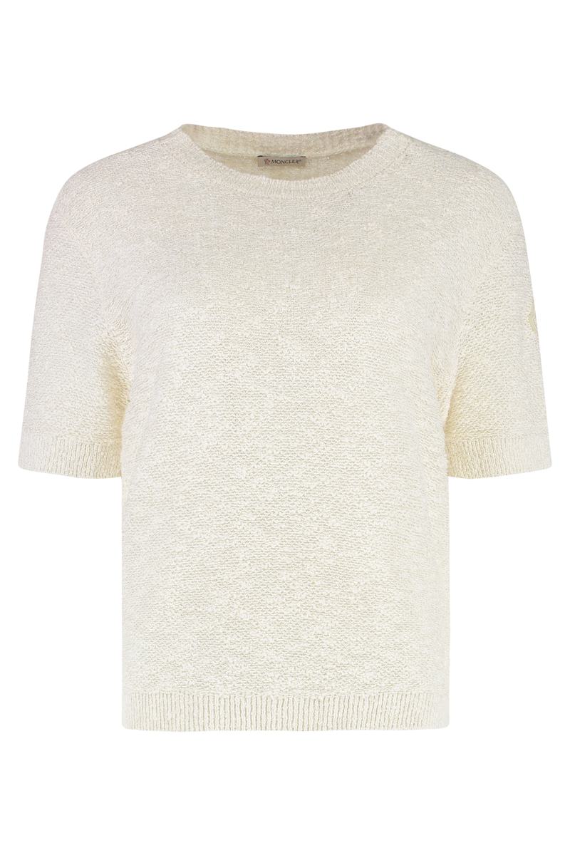 Moncler Cotton Short Sleeve Sweater
