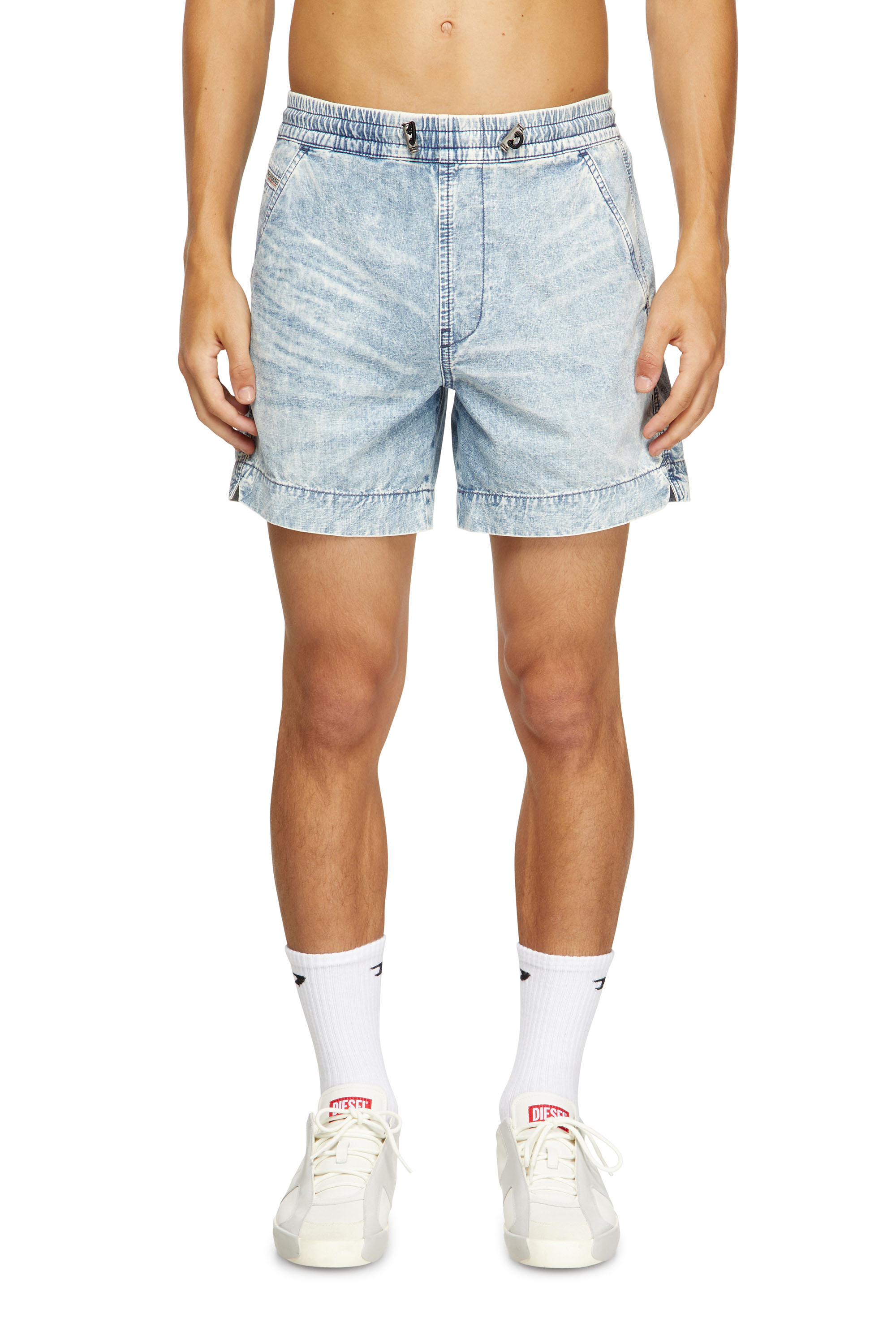 Diesel - Shorts in marbled denim - Denim short pants - Unisex - Blue