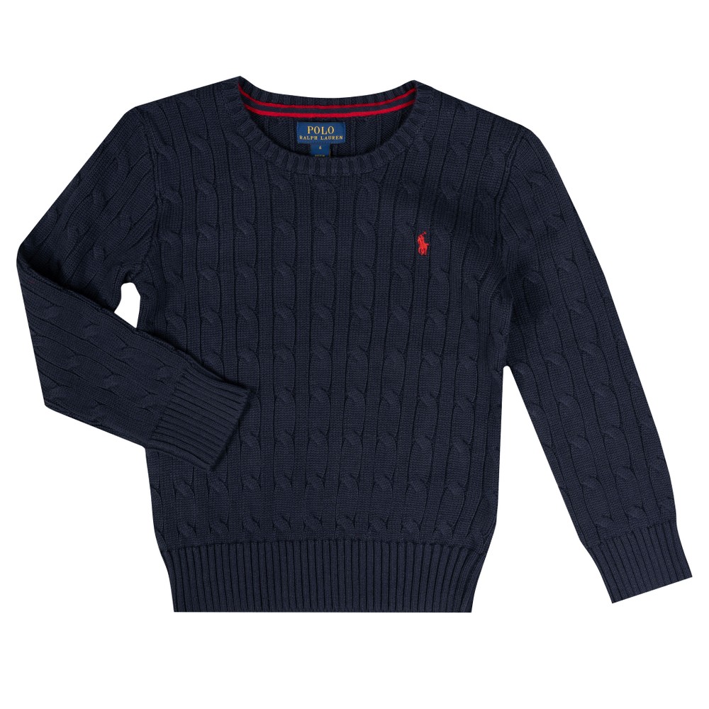 Boys Cotton Cable Knit Jumper