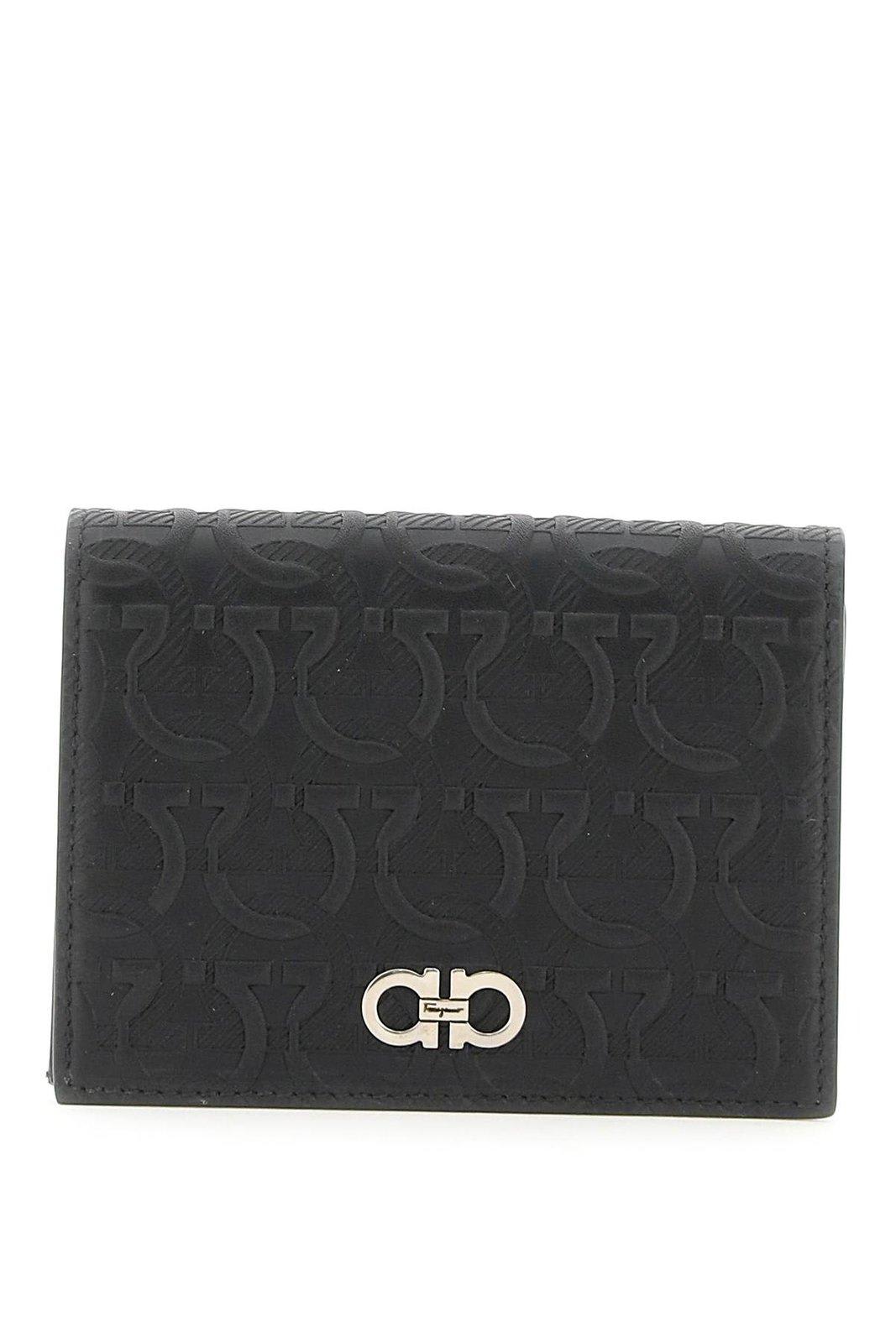 Ferragamo Logo Plaque Embossed Wallet